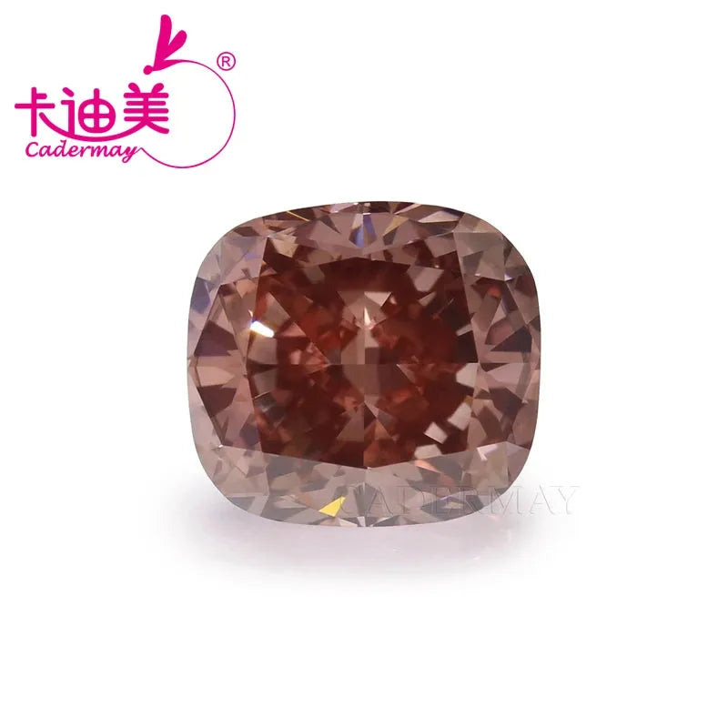 2.196CT VS1 Clarity CVD Lab Grown Diamond - Cushion Cut Fancy Brown Loose Stone for Jewelry Making, Engagement Rings & Custom Pendants