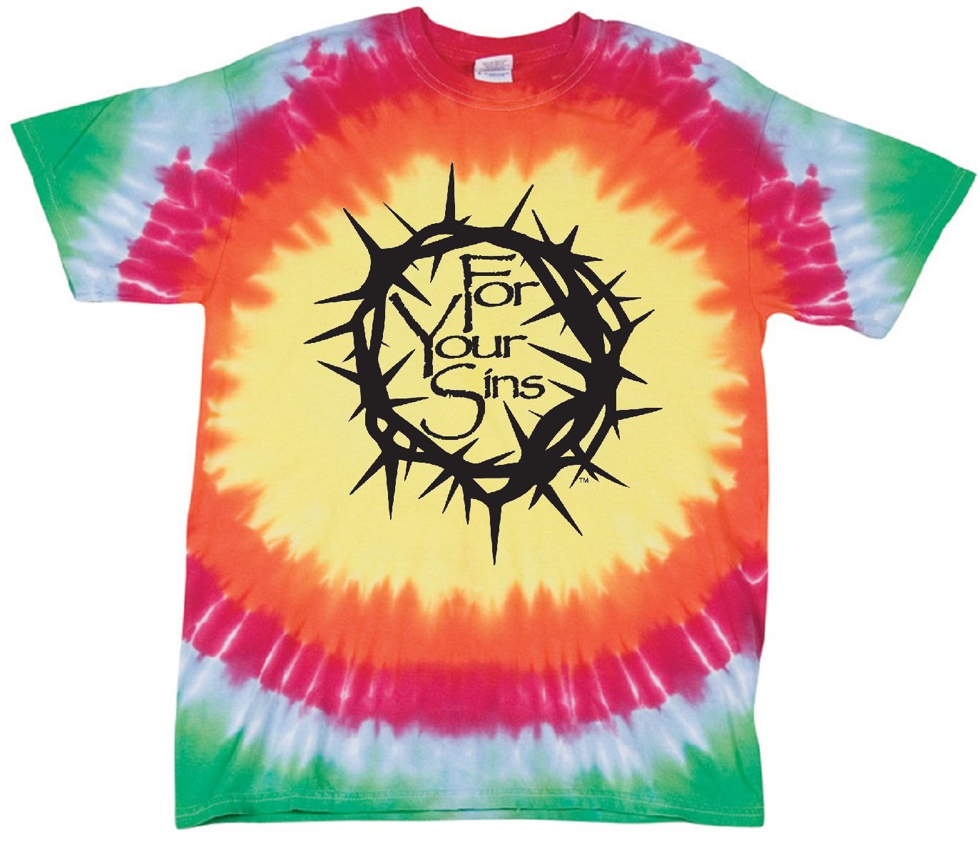 STUFF WITH ATTITUDE Tie-Dye Christian T-Shirt for Men & Women - Bible Verse Tee for Church, Youth Group & Christian Events