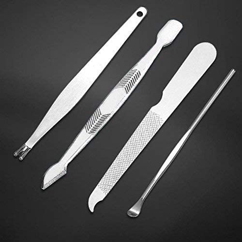 Kamz Beauty 16Pcs Professional Manicure Pedicure Set - Stainless Steel Nail Clippers Kit with Travel Case for Home, Salon & Travel | Facial, Hand & Foot Care Grooming Tools for Women & Men