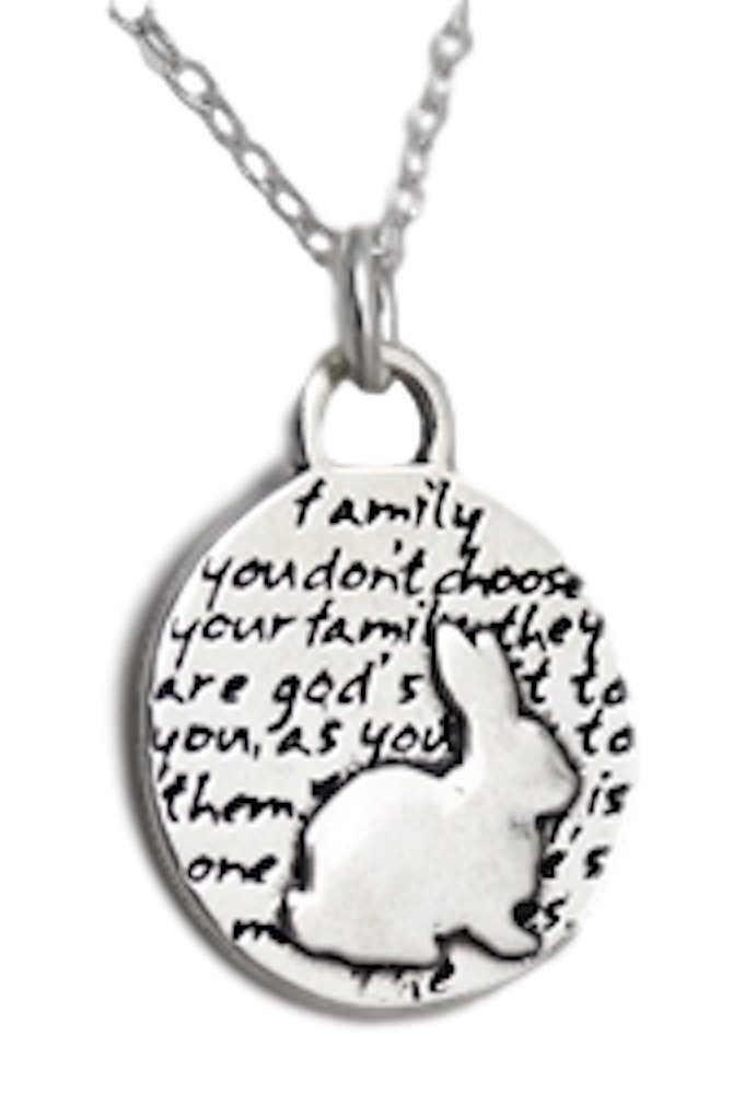 Inspirational Bunny Charm Necklace - Cute Rabbit Pendant Jewelry for Women & Girls - Perfect Gift for Easter, Birthday & Everyday Wear