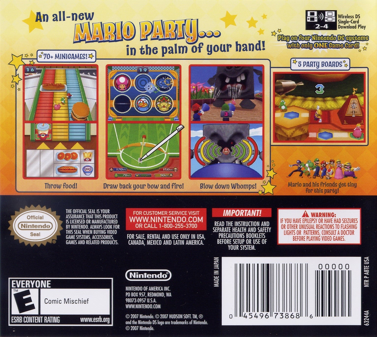 Used Mario Party DS Video Game - Authentic Nintendo DS Cartridge for Collectors & Retro Gaming Enthusiasts | Perfect for Multiplayer Fun, Travel Entertainment & Nostalgic Gaming Sessions