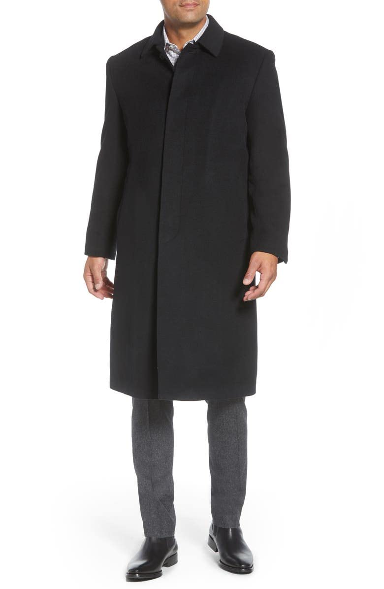 Hart Schaffner Marx Men's Stanley Cashmere-Blend Winter Coat - Premium Wool Blend Overcoat for Business & Formal Occasions | Office Wear & Special Events Outerwear