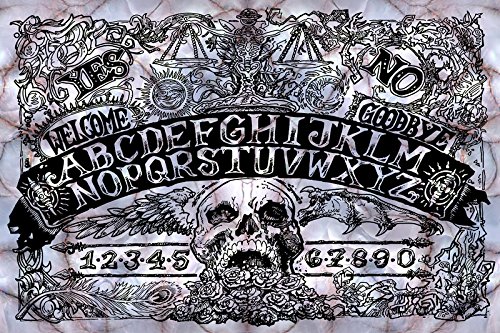 Ouija Board - Premium Mother of Pearl Design with Planchette for Spirit Communication & Paranormal Investigation | Perfect for Halloween, Séances & Ghost Hunting Parties