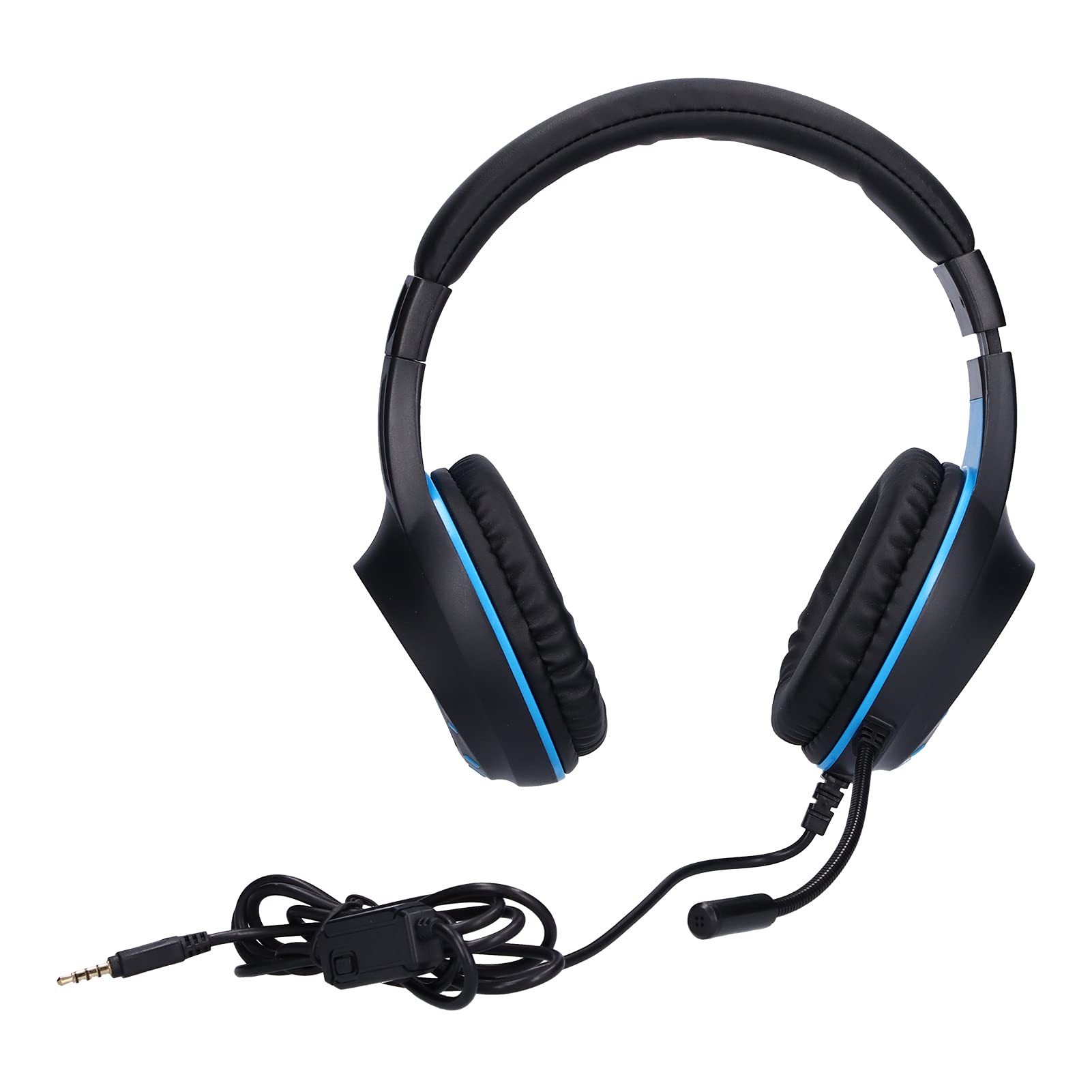 3.5mm Gaming Headset with Microphone - Stereo Wired Over-Ear Headphones with Soft Breathable Ear Cushions for PC, Laptop, Smartphone, PS4, Xbox - Perfect for Gaming, Streaming & Online Classes