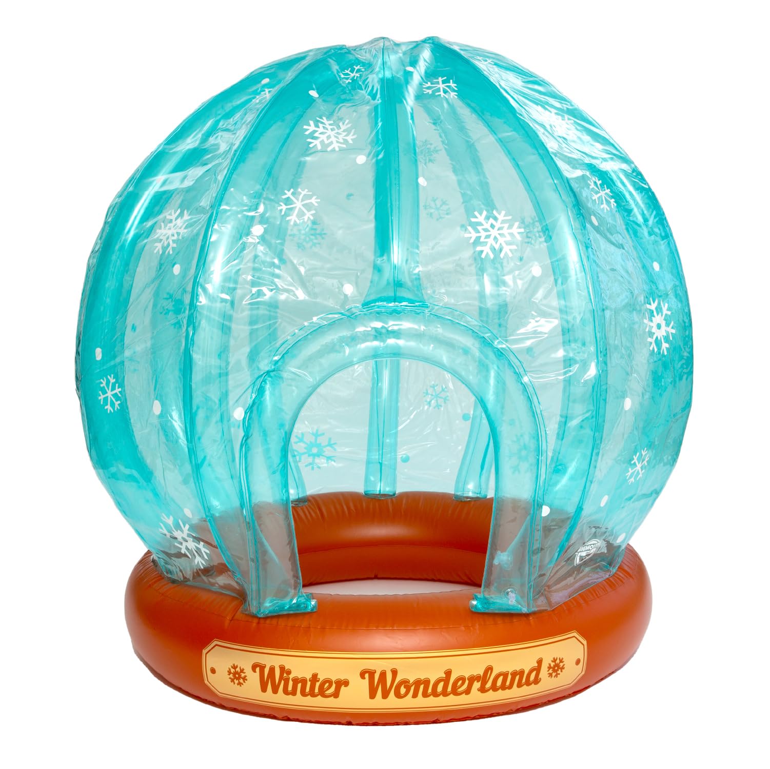 BigMouth Inc Inflatable Snow Globe with Entrance - Giant Inflatable Snow Fort for Indoor & Outdoor Christmas Decorations - Perfect for Yard, Kids Room, Holiday Parties and Winter Wonderland Displays