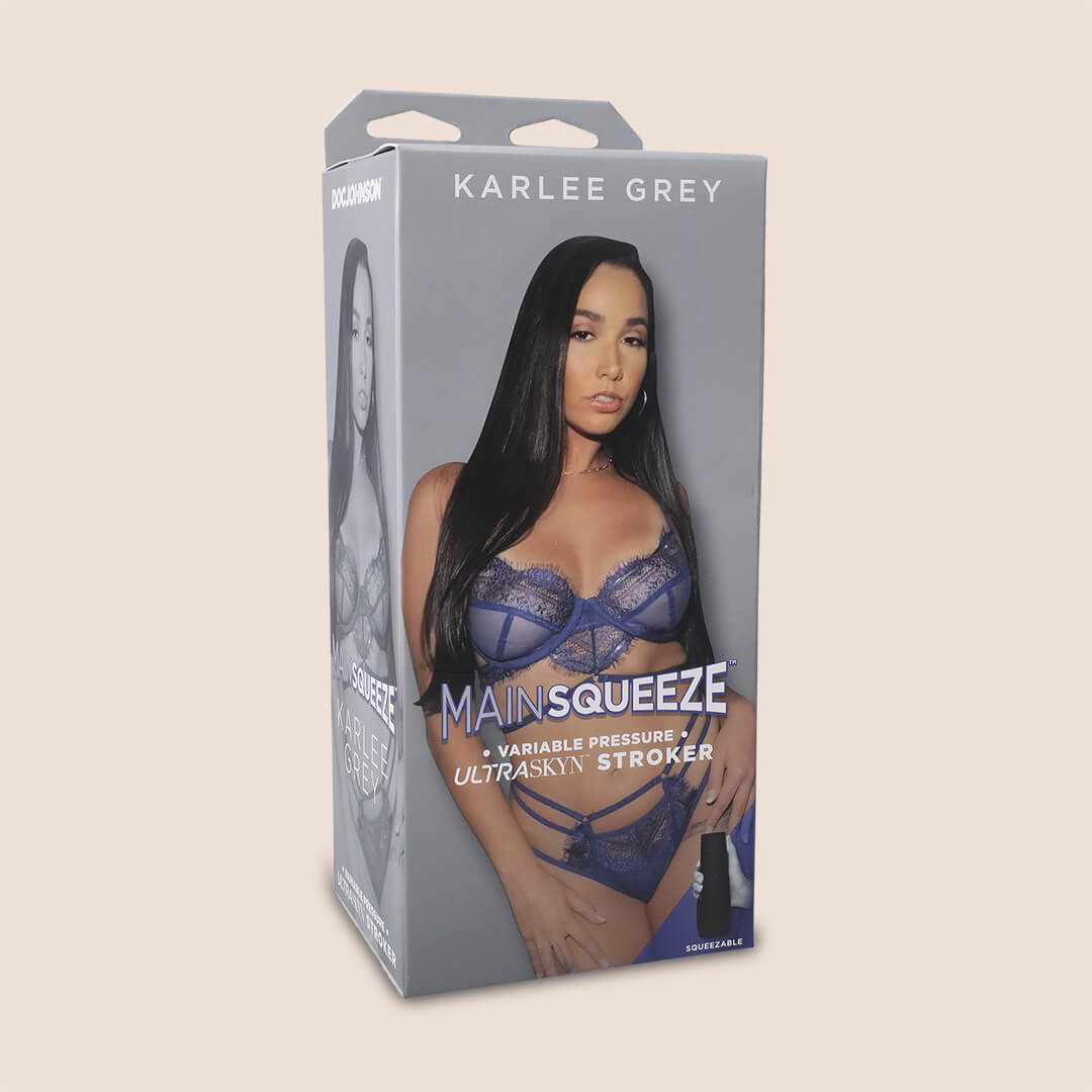 Main Squeeze™ Karlee Grey Squeezable Grip Adult Toy - Perfect for Solo Play & Couples Fun