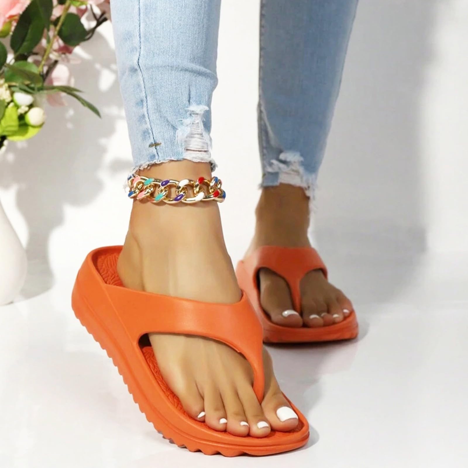 **TUQIDEWU Women's Orthopedic Sandals 2024 – Lightweight Dressy Open-Toe Beach Sandals with Non-Slip Sole | Perfect for Walking, Travel & Summer Outfits**