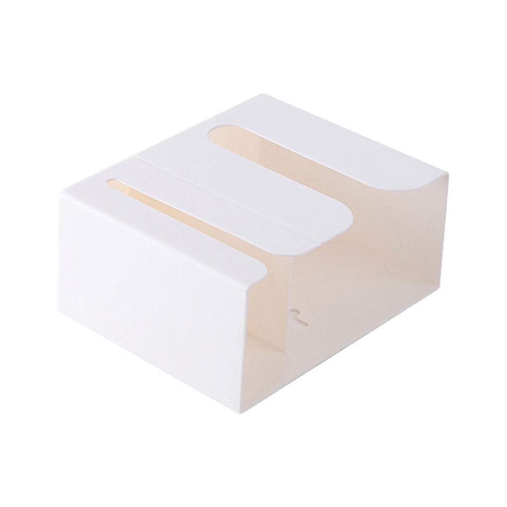 Wall Mounted Napkin Paper Towel Holder - Multi-Purpose Trash Bag Dispenser & Tissue Organizer Storage Box (Color C) - Perfect for Kitchen, Bathroom, Office Organization