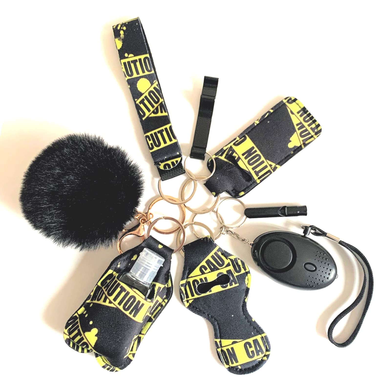 Women's Stylish Wristlet Keychains with Soft Pompom - Perfect Gift for Women, Girls, and Ladies - Ideal for Car Keys, Handbags, and Everyday Use