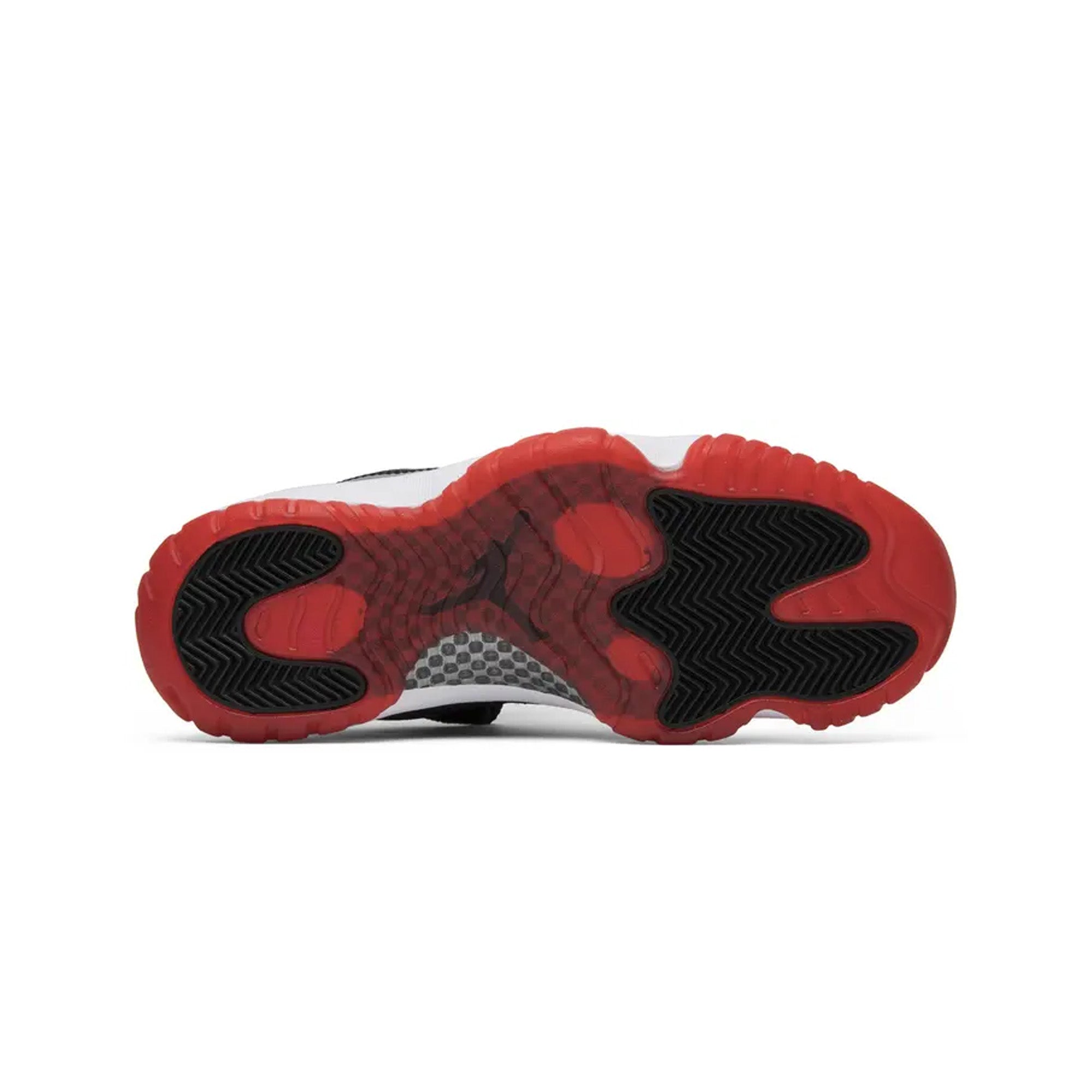 Air Jordan 11 Retro Low 'Bred' Men's Basketball Shoes (2015 Release) - Classic Black/Red Colorway for Casual Wear & Street Style