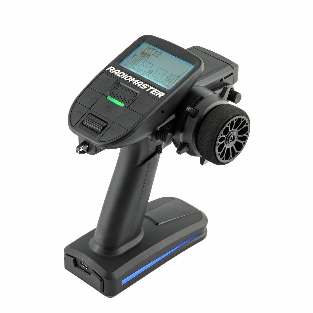 RadioMaster MT12 2.4GHz ELRS/4-in-1 Multi-Protocol 16CH RC Transmitter with OpenTX System - Perfect for Drone Racing, FPV Flying, and RC Car Control