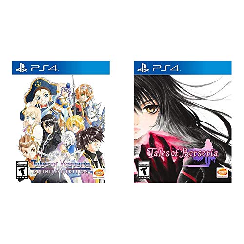 Tales of Vesperia Definitive Edition & Tales of Berseria Bundle - PS4 JRPG Games Collection - Perfect for Anime Fans and RPG Lovers
