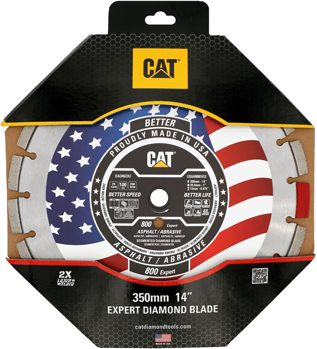 Caterpillar 800 Expert Diamond Blades for Cutting Abrasive Materials - Free Shipping - Perfect for Concrete, Tile, and Masonry Work