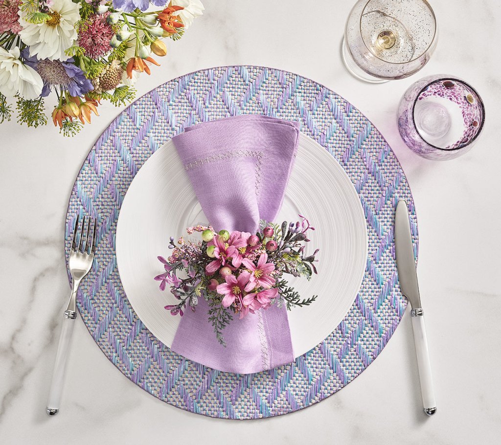 Elegant Basketweave Placemats Set of 6 - Natural Woven Table Mats for Dining, Kitchen Decor, and Holiday Entertaining - Perfect for Thanksgiving, Christmas, and Dinner Parties