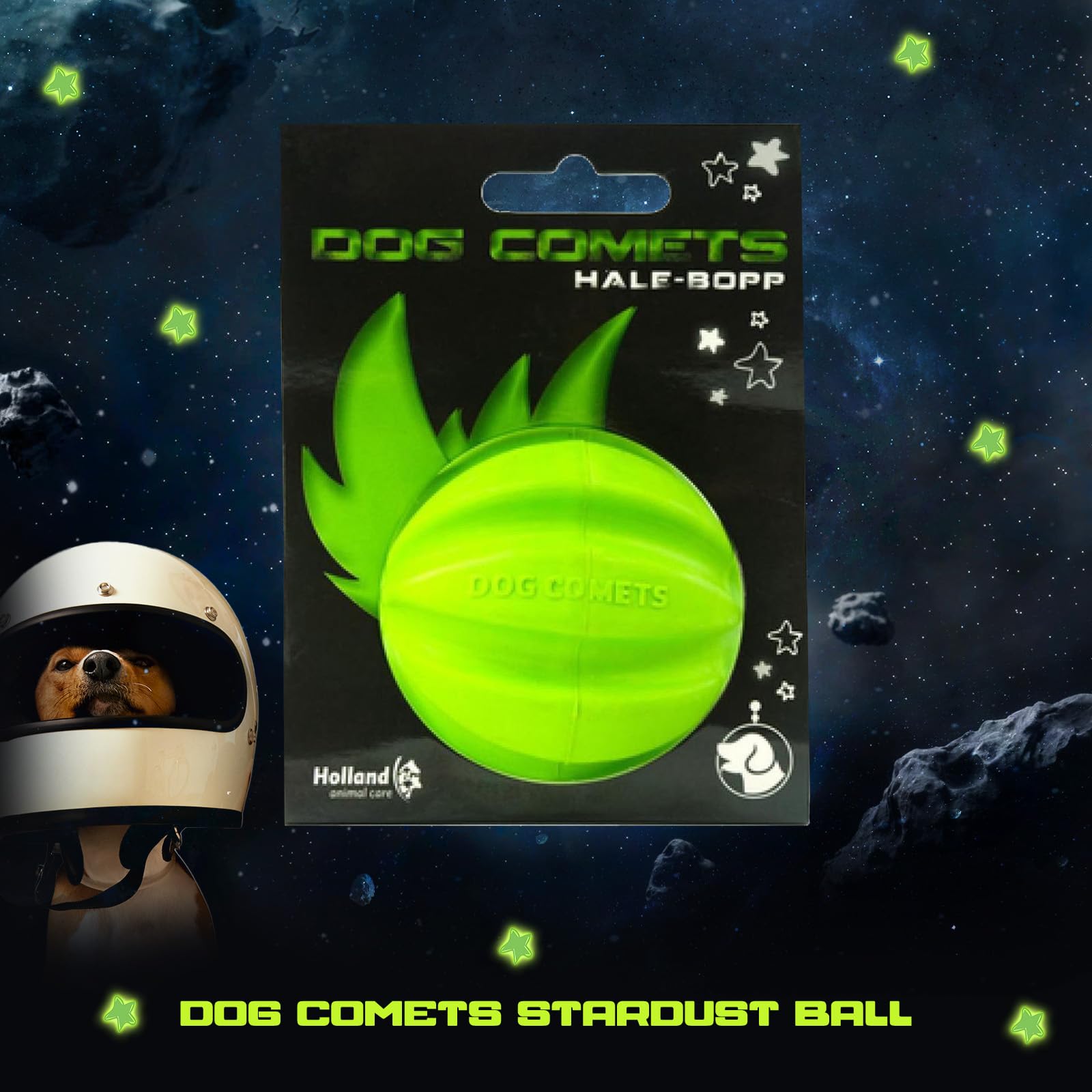 Durable Hale-BOPP Dog Chew Toy for Aggressive Chewers - Green Pet Chewing Bone for Small & Large Dogs - Perfect for Indoor Play & Outdoor Training