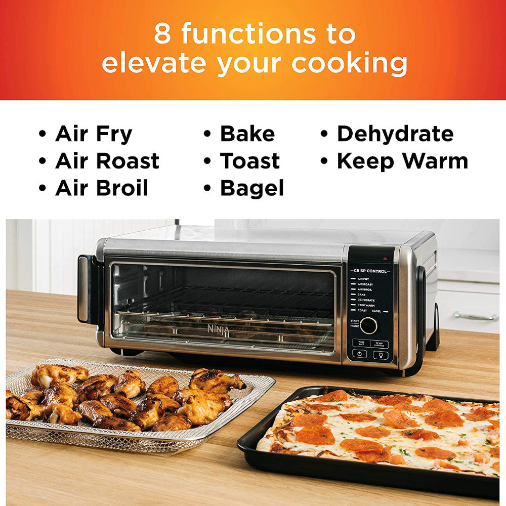 Ninja Foodi 8-in-1 Digital Air Fryer Oven with Convection Bake, Toast & Air Fry Functions | FT102 Countertop Appliance | Perfect for Small Kitchens, Dorms & RV Cooking