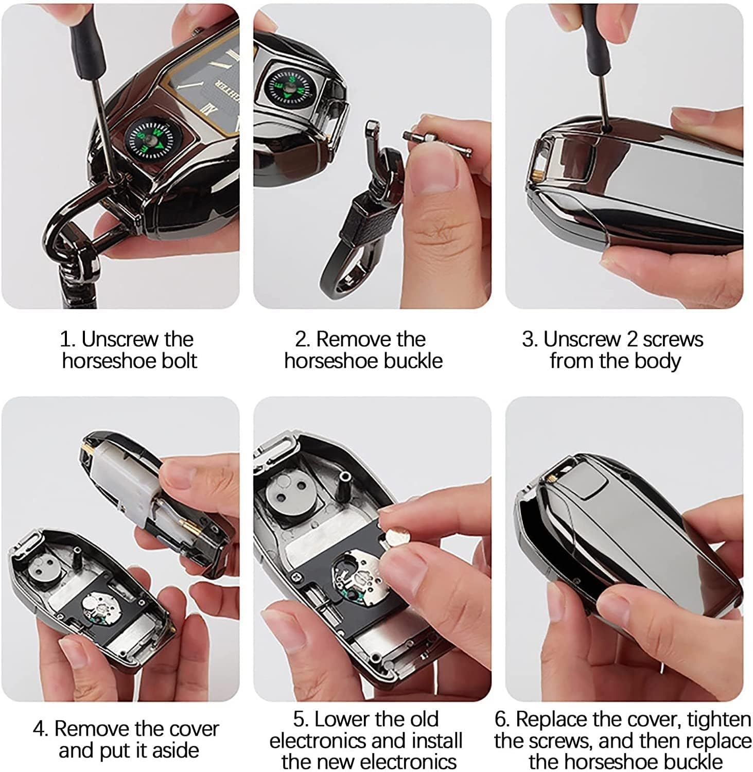 Windproof Jet Torch Lighter - Refillable Butane Keychain Lighter for Outdoor & Camping