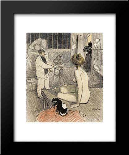 Theophile Steinlen Framed Art Print - 20x24 Original Drawing - Vintage Wall Decor for Living Room, Bedroom & Office