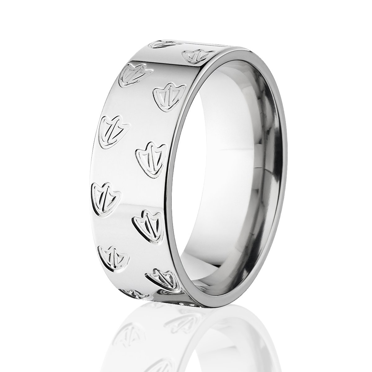 Titanium Duck Track Band Ring - Animal Tracks Wedding Band for Men & Women, Hunting & Outdoor Enthusiasts - Perfect for Weddings, Camping, Hiking & Nature Lovers