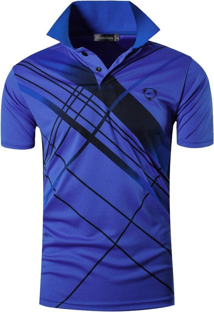 jeansian Men's Quick Dry Polo Shirts 3-Pack - Moisture Wicking Golf Tennis Bowling Tees for Active Outdoor Sports & Casual Wear