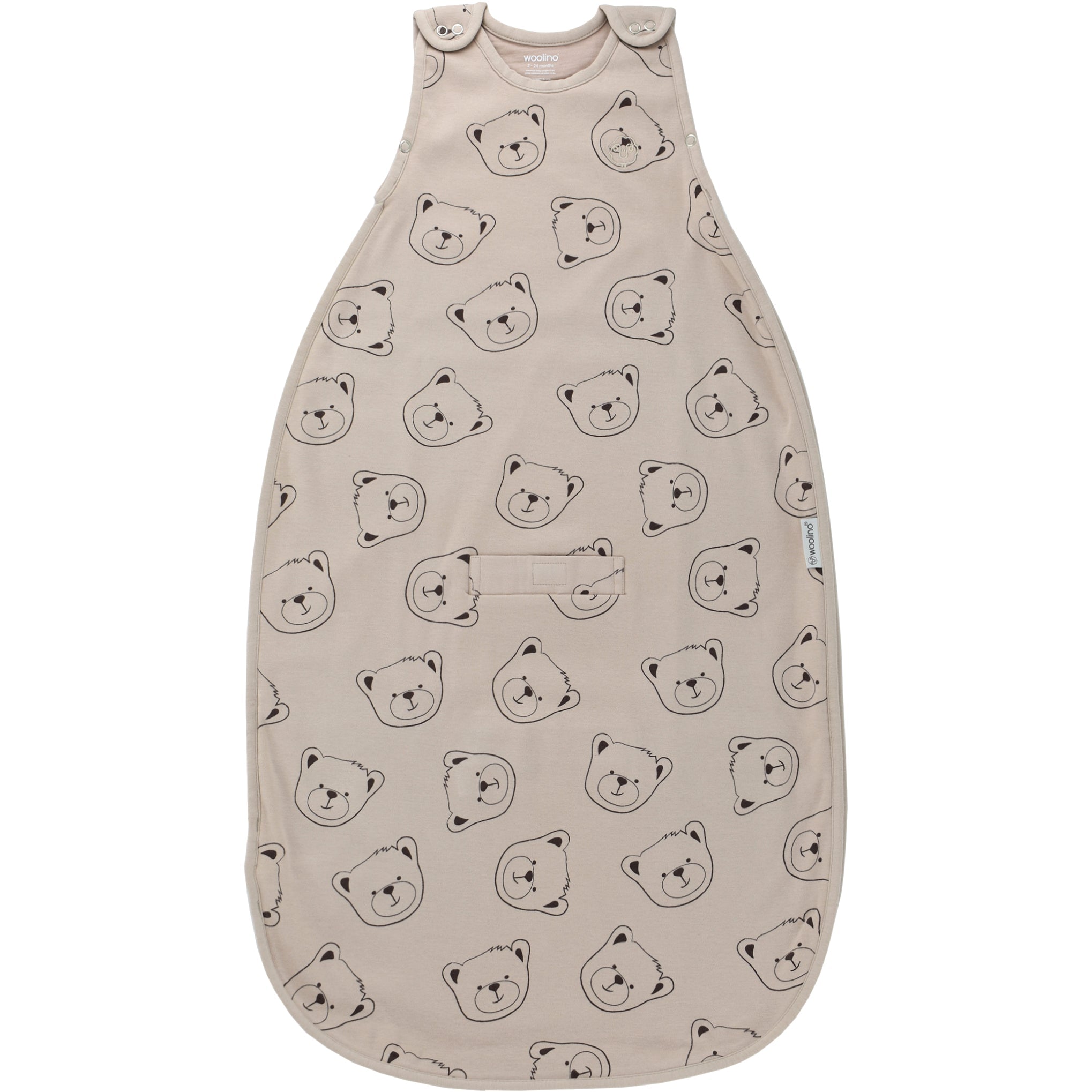 4 Season Baby Sleep Sack - Merino Wool & Organic Cotton for Newborn to 2 Years - Soft Teddy Bear Design - Perfect for Nursery, Daycare & Travel