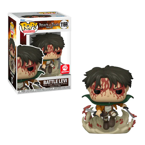 Funko Pop! Attack on Titan: Battle Levi Action Figure #1169 [AE] - Anime Collectible for Fans & Gift Idea
