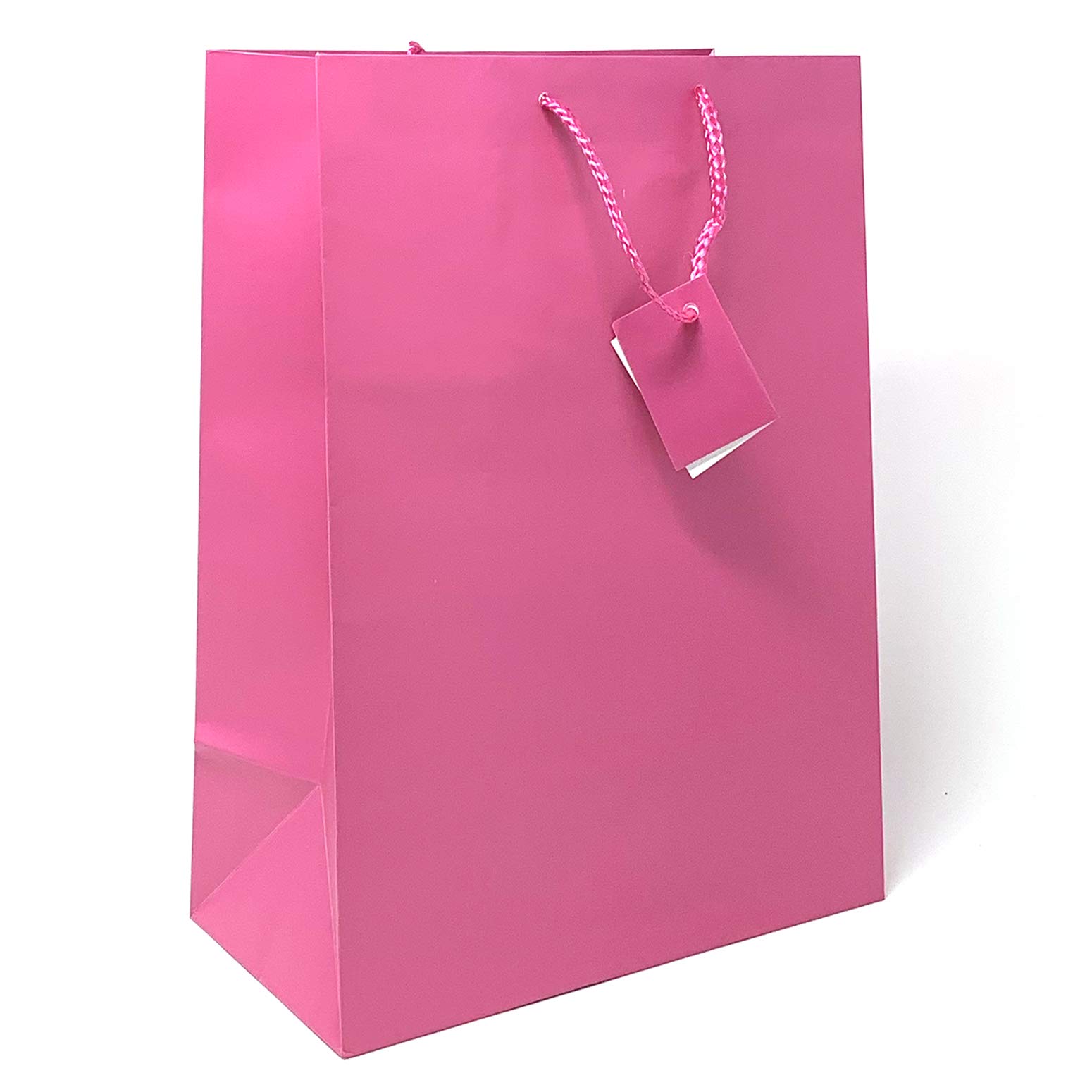 Allgala X-Large Fuchsia Gift Bags with Handles - 12 Pack (17x12x4 Inch) for Birthday, Wedding, Party, Baby Shower & Christmas | Perfect for Holiday Gifting, Party Favors & Event Decorations
