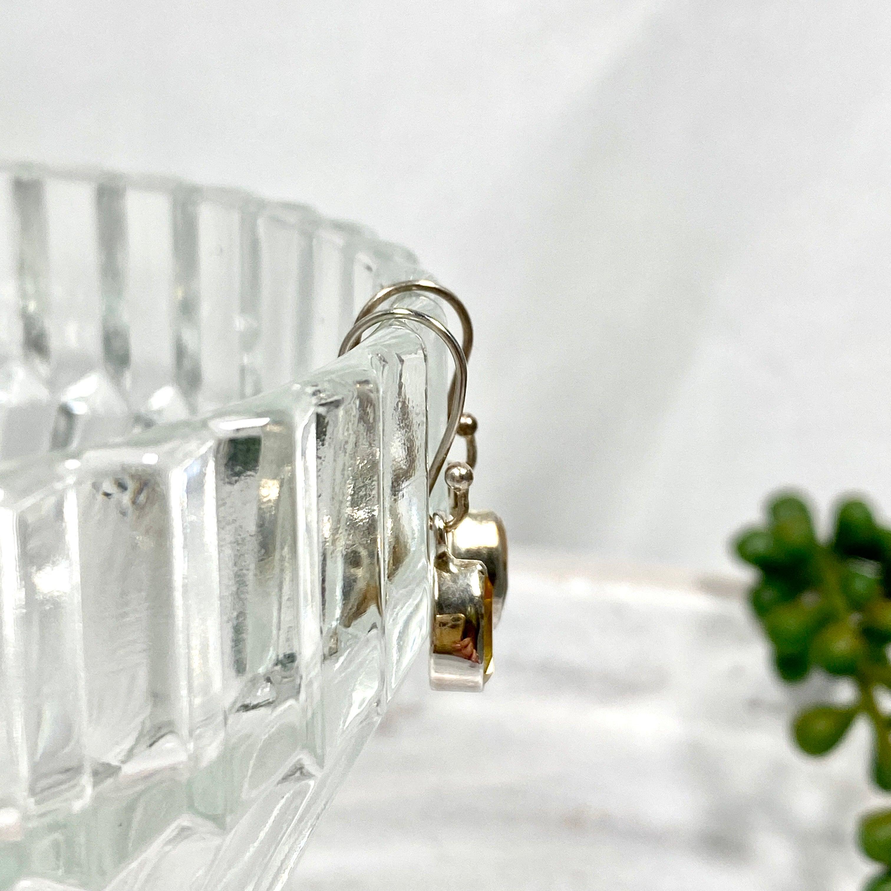 Citrine Petite Teardrop Faceted Earrings R2363 CTD - Elegant Dainty Jewelry for Women, Perfect for Weddings, Parties & Everyday Wear