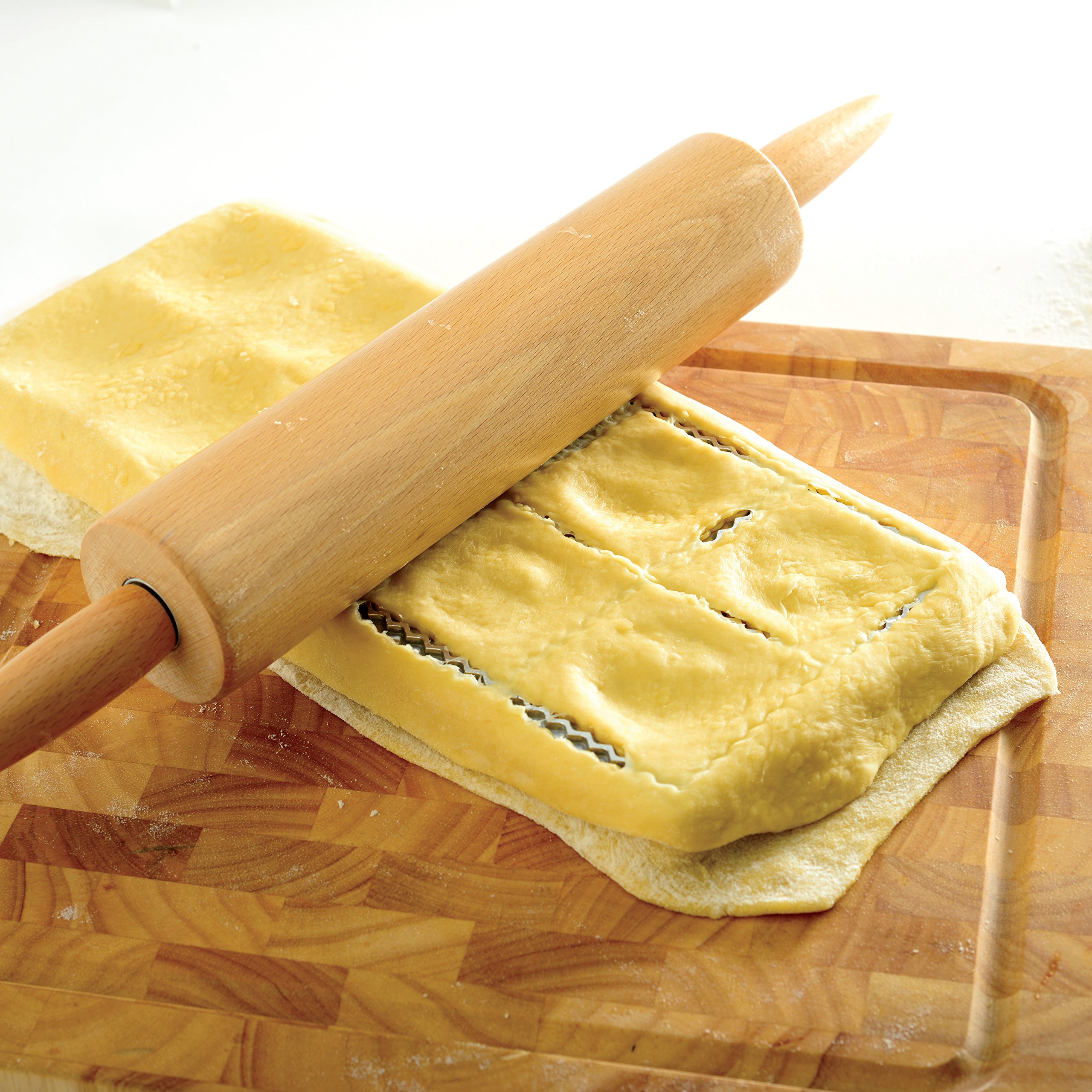 Norpro Jumbo Ravioli Maker with Press - Large Pasta Dough Press for Homemade Ravioli - Perfect for Italian Cooking, Family Dinners & Gourmet Pasta Making