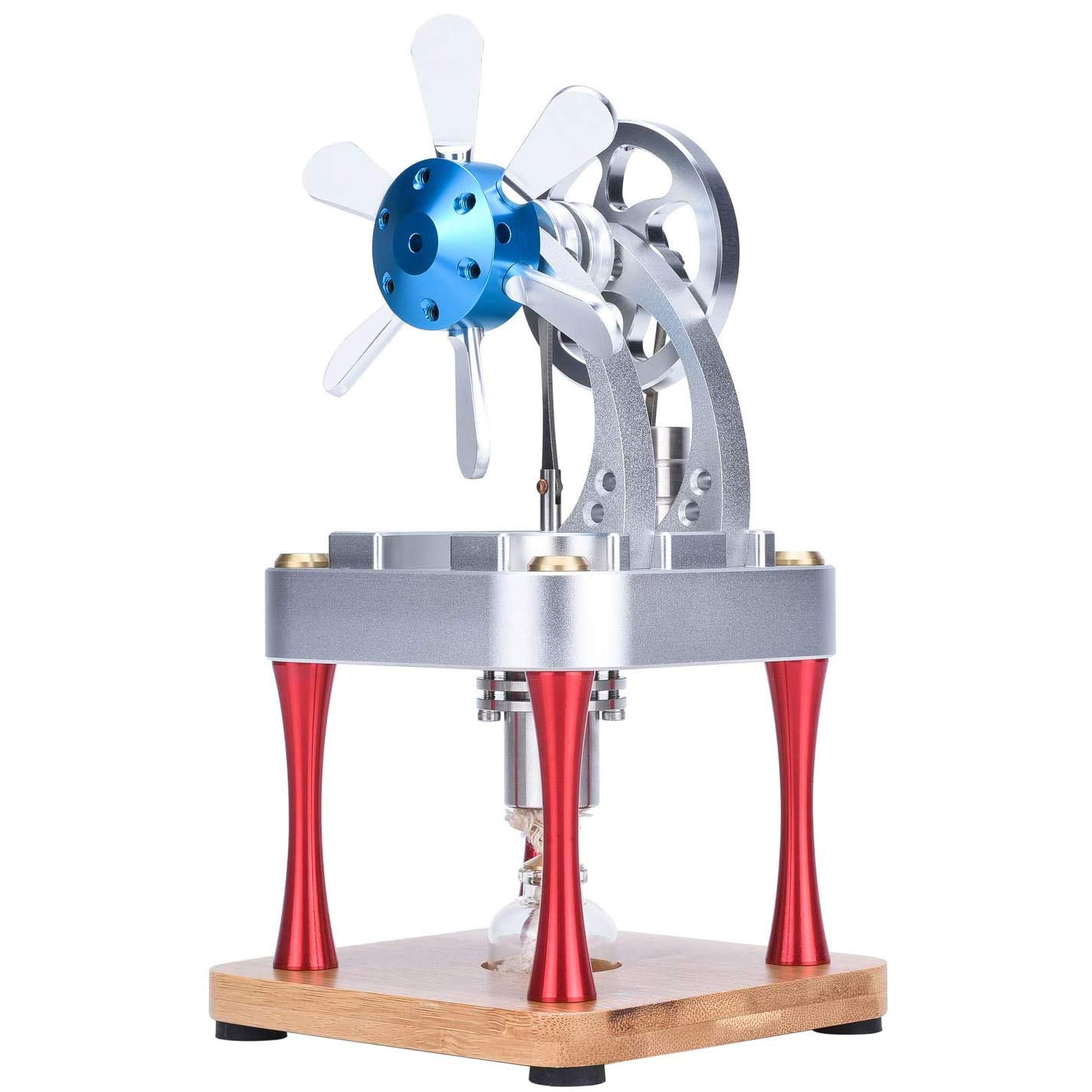 Sunnytech Hot Air Stirling Engine Motor Model Kit - Educational DIY Steam Heat Science Toy for Kids & Adults - Perfect for STEM Learning, Physics Experiments & Classroom Demonstrations