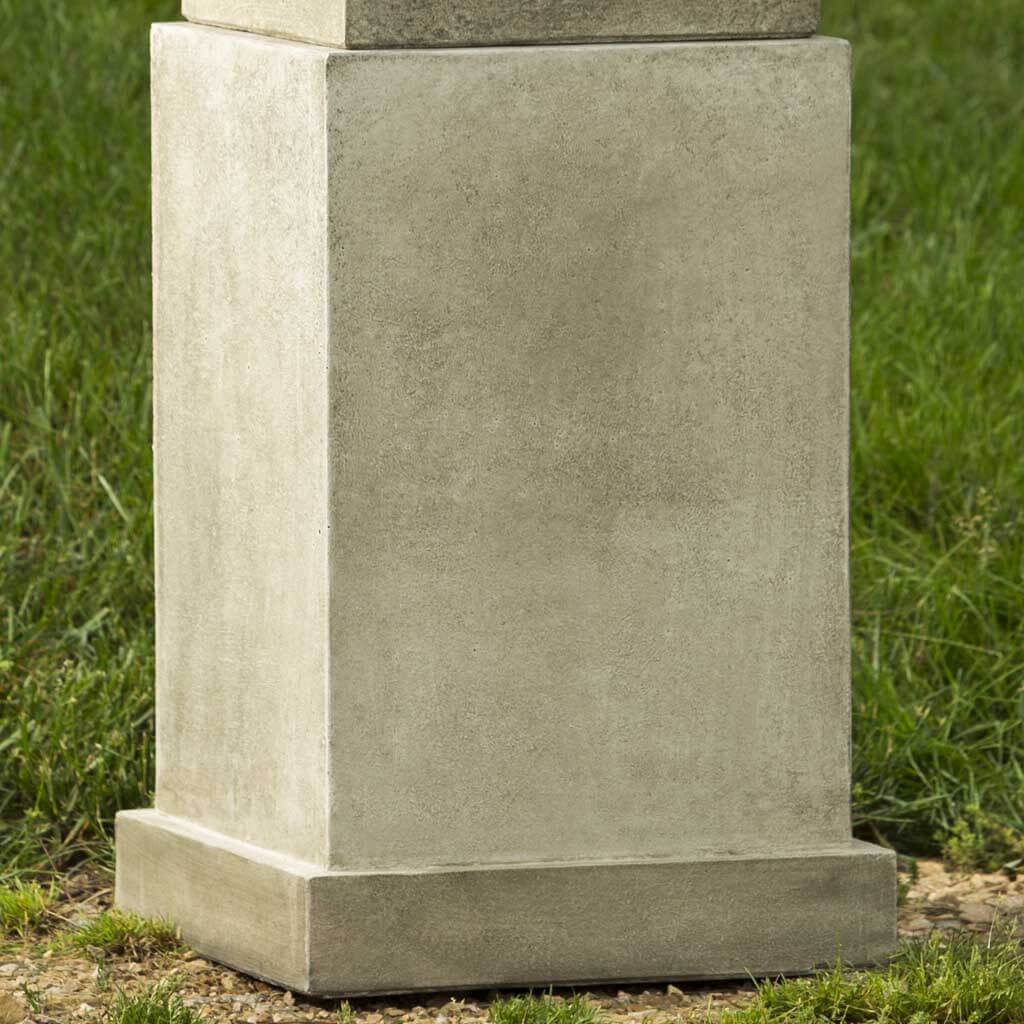 Campania International Savoy Planter with Pedestal - Elegant Outdoor Garden Decor for Patio, Porch & Landscaping
