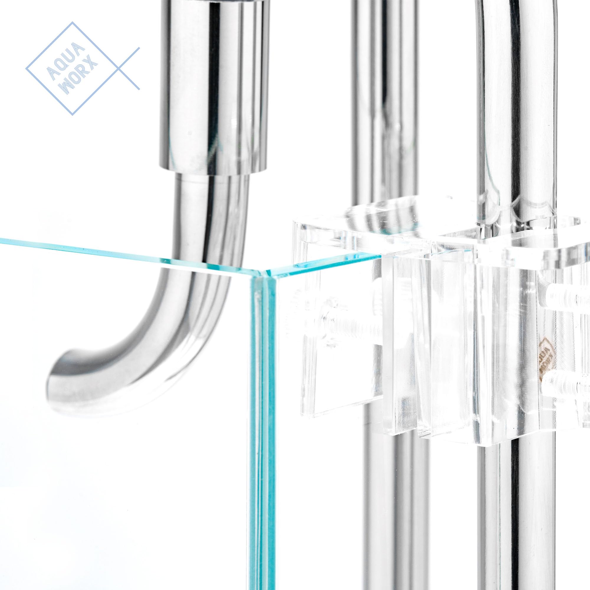 Premium Stainless Steel Lily Pipes Set - 12/16mm (1/2 in) Aquarium Inflow & Outflow Water Tubes for Planted Tanks - Durable Rimless Tank Accessories for Crystal Clear Water Filtration - Perfect for Nature Aquascapes & Shrimp Breeding Tanks