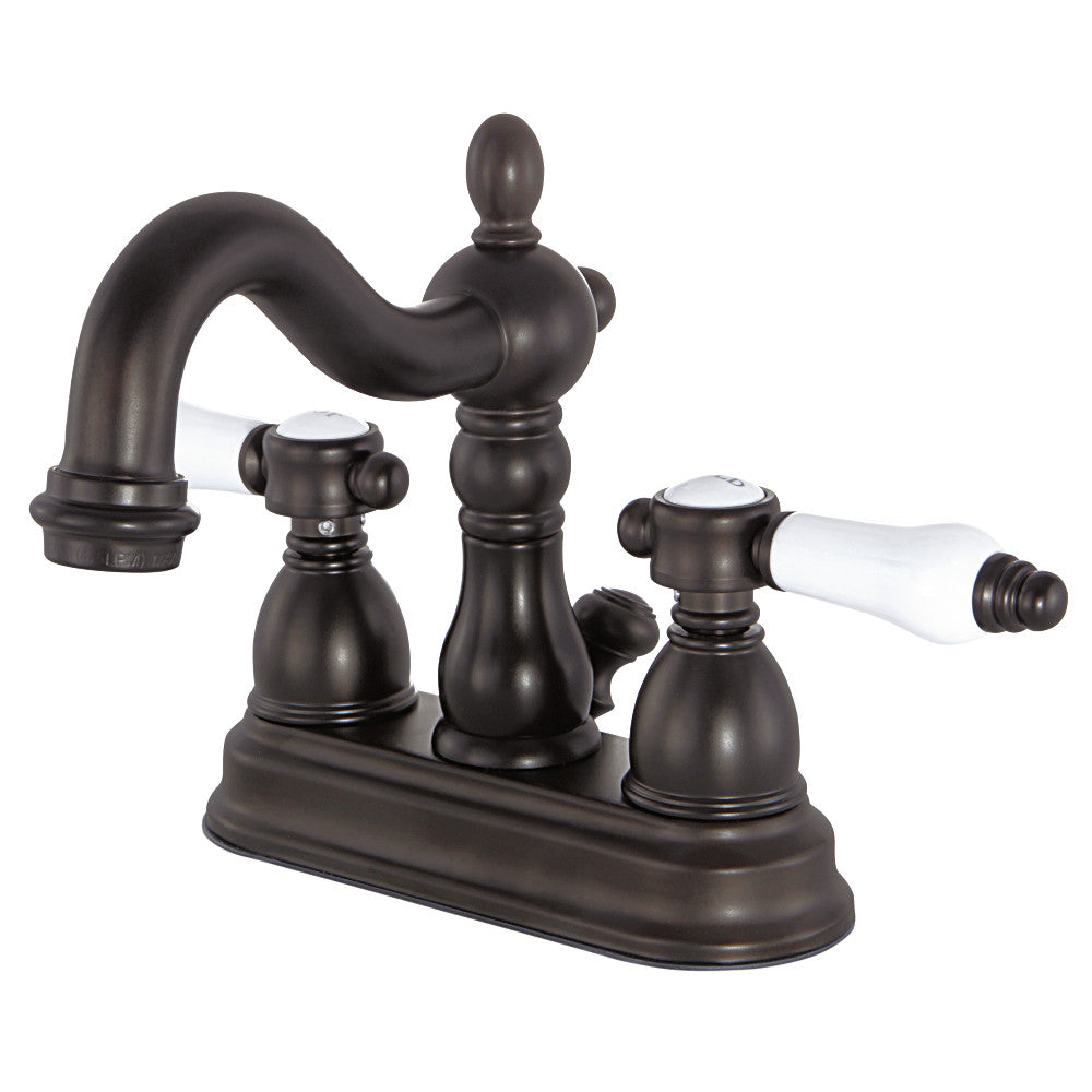 Kingston Brass KB1608BPL 4-Inch Centerset Bathroom Faucet - Polished Brass Finish for Vanity Sink - Perfect for Bathroom Remodeling & Home Upgrade