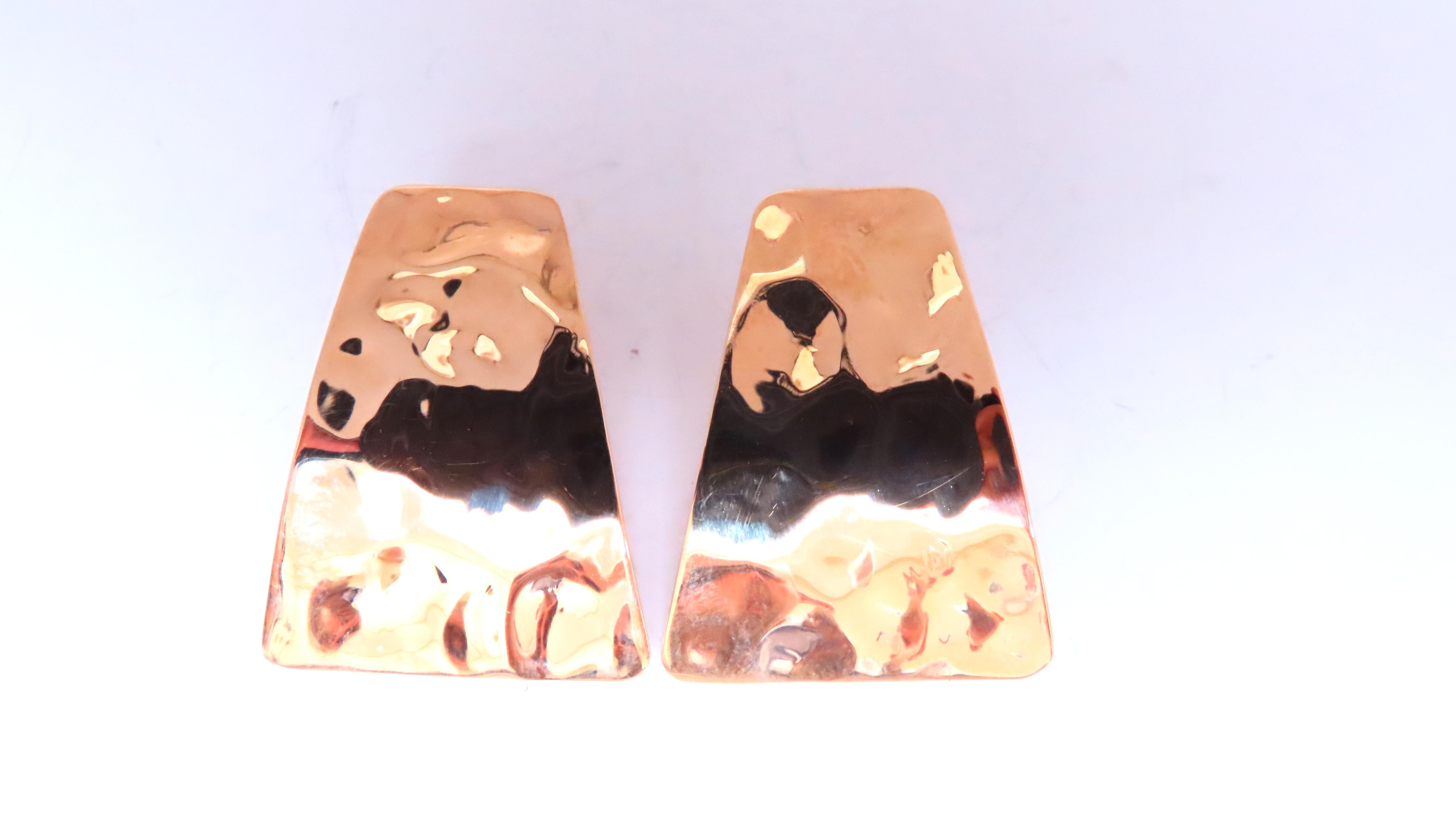 14K Gold Hammered Bohemian Earrings for Women - Handmade Boho Chic Jewelry for Parties, Weddings & Everyday Wear