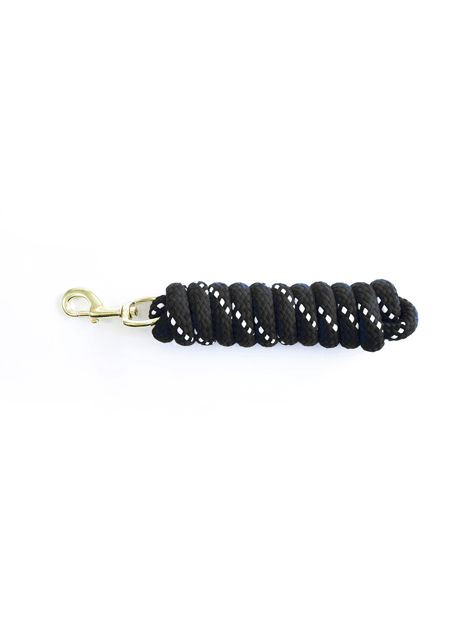 KM Elite Thick Cotton Lead Rope for Horses - Durable & Soft Training Lead with Brass Hardware - Perfect for Trail Riding, Show Prep & Daily Horse Care