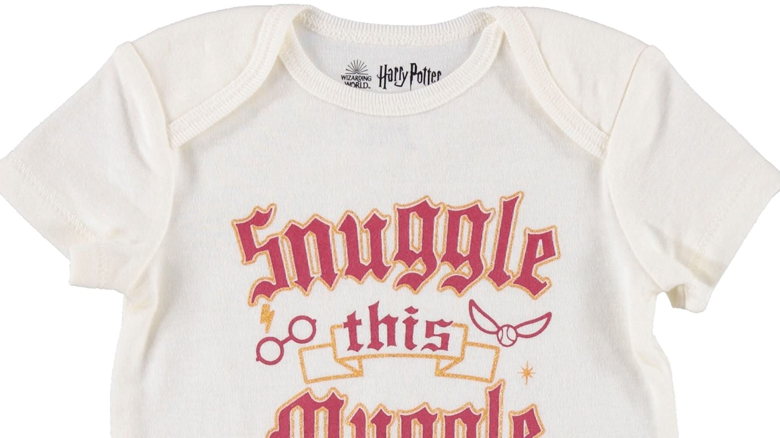 Harry Potter Hogwarts House Baby Outfit Set - Ravenclaw, Slytherin, Gryffindor & Hufflepuff Bodysuit, Pants & Headband for Newborn to Infant | Perfect for Halloween Costume, Birthday Party & Photo Shoots