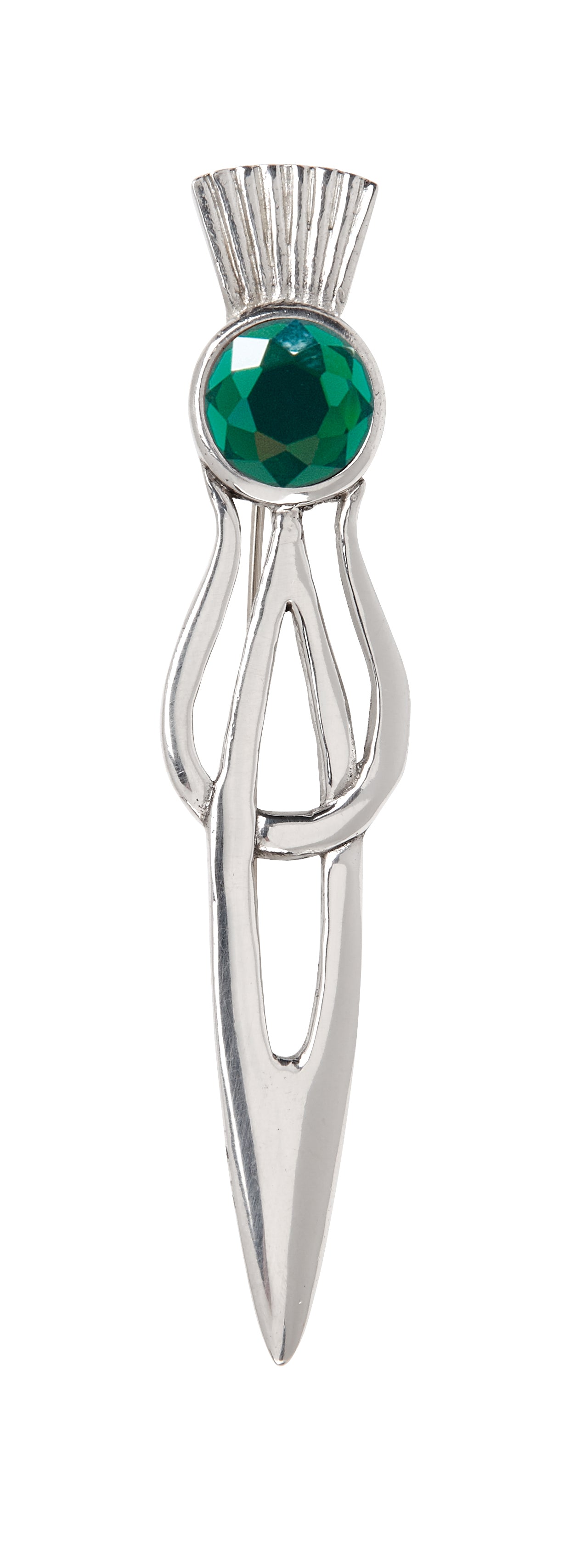 Stone Thistle Kilt Pin KP150 - Traditional Scottish Highland Dress Accessory for Men & Women | Perfect for Kilts, Tartans, and Celtic Costume Events