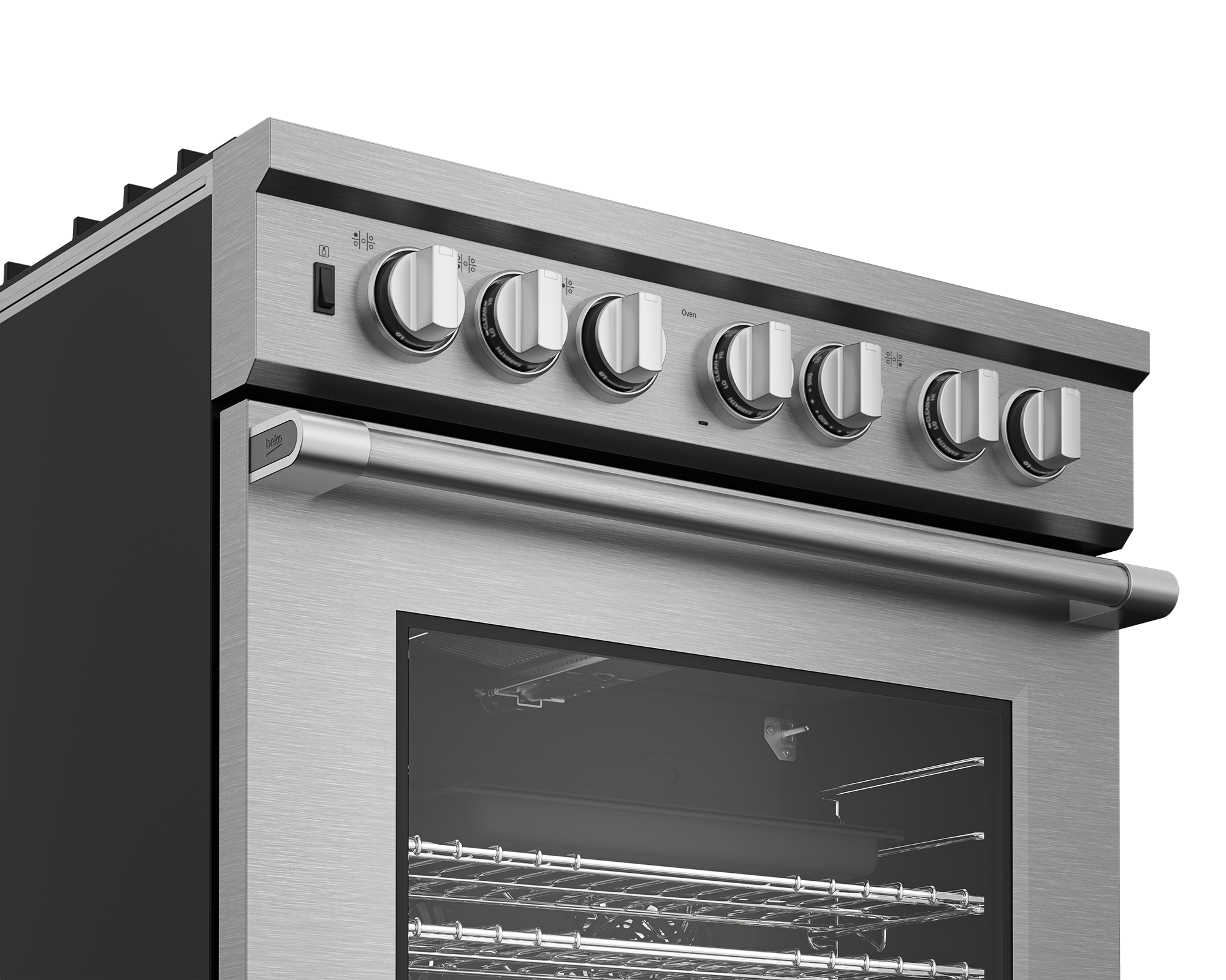 Beko PRGR34552SS 30-Inch Stainless Steel Pro Style Gas Range - 5 Burner Cooktop, Convection Oven for Professional Cooking at Home | Perfect for Kitchens, Restaurants & Culinary Enthusiasts