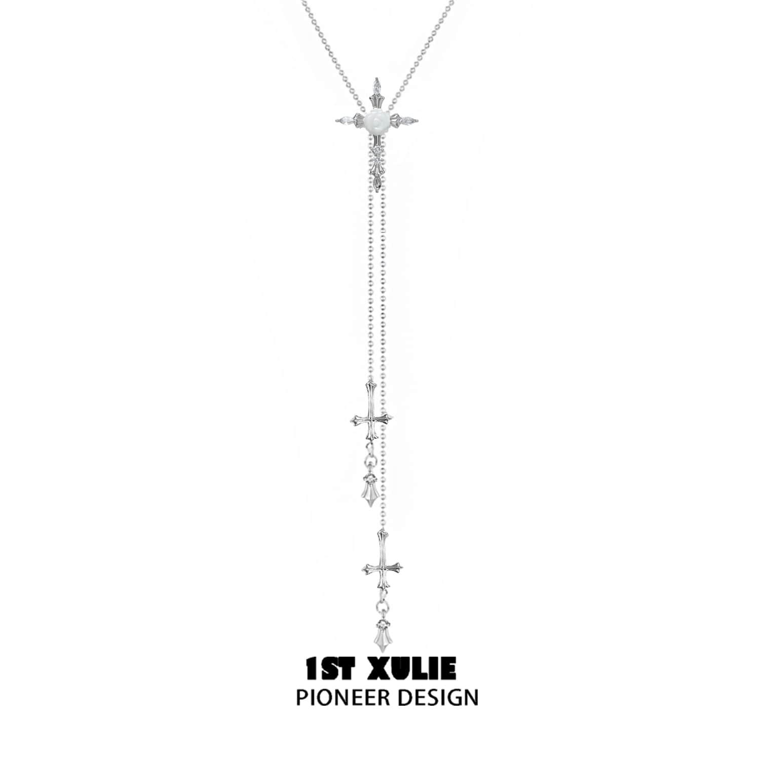 Gothic Rose Believer Zipper Necklace – Unique Punk Jewelry for Women | Perfect for Halloween, Cosplay & Alternative Fashion