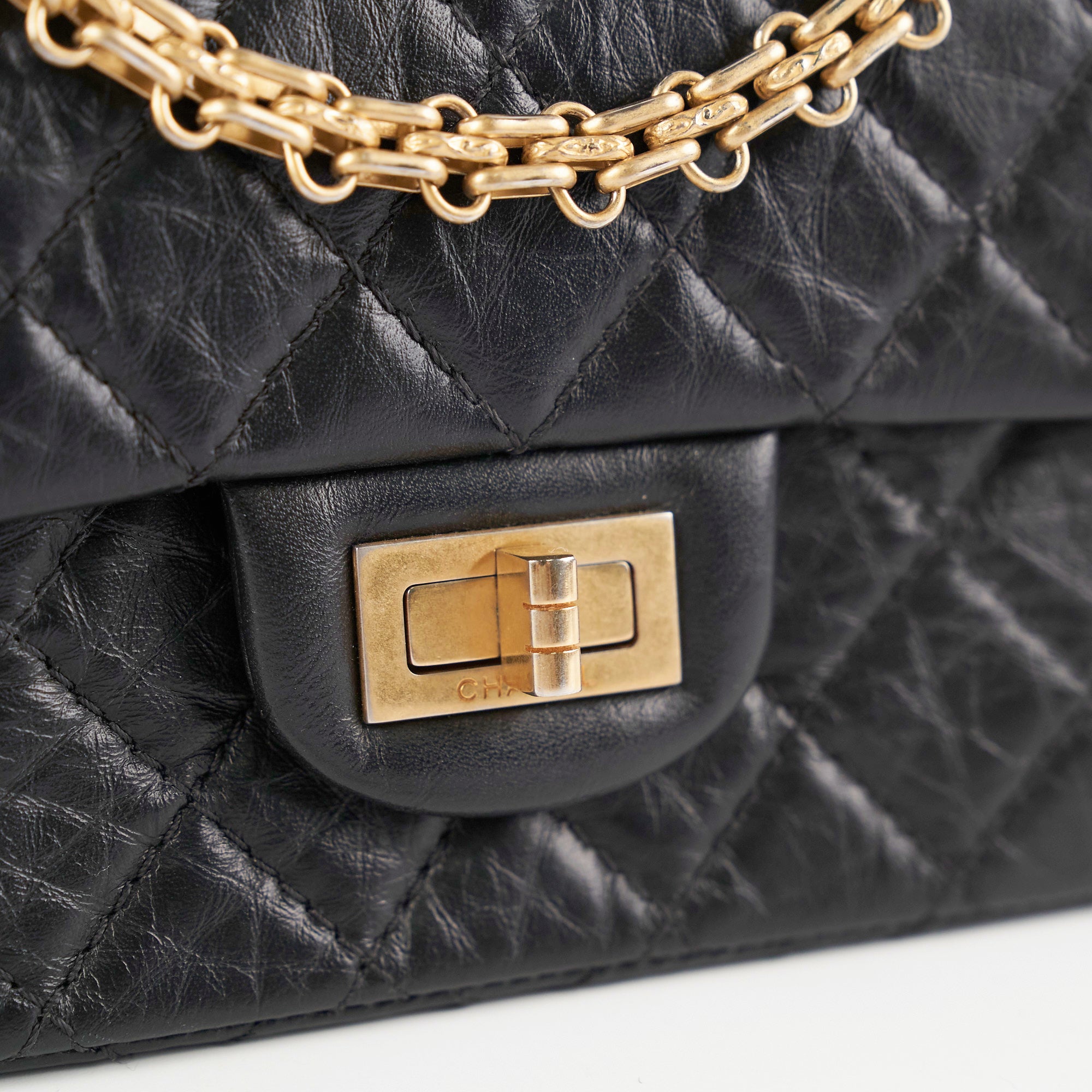 Chanel Reissue Mini Black Leather Flap Bag - Classic Luxury Handbag for Women | Perfect for Evening Events, Parties & Special Occasions