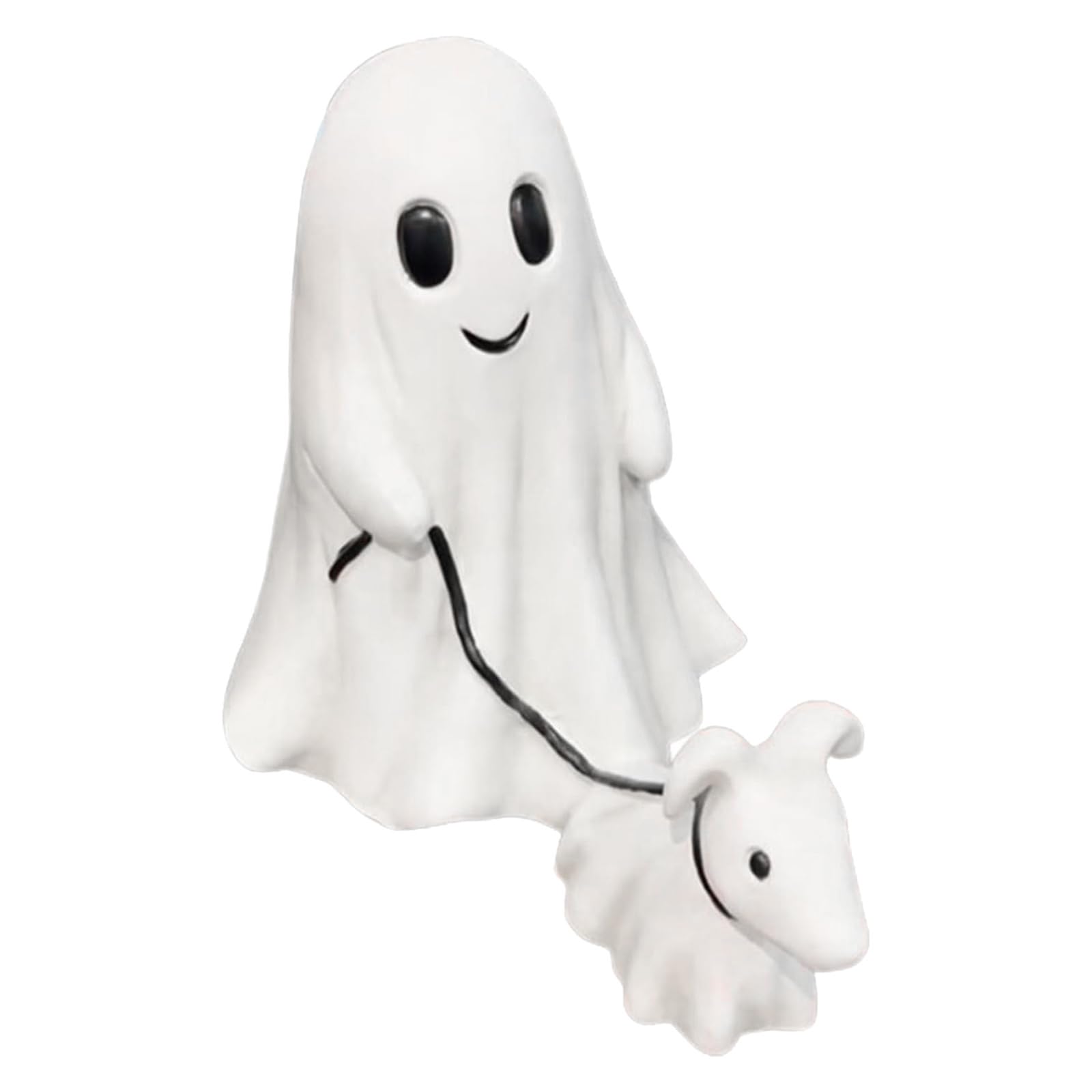 Halloween Ghost Walking Dog Statue - Spooky Cute Dog Figurine Decor for Indoor, Outdoor, Office & Tabletop (25x20x15cm) - Perfect for Halloween Party, Home Decor & Gift Giving