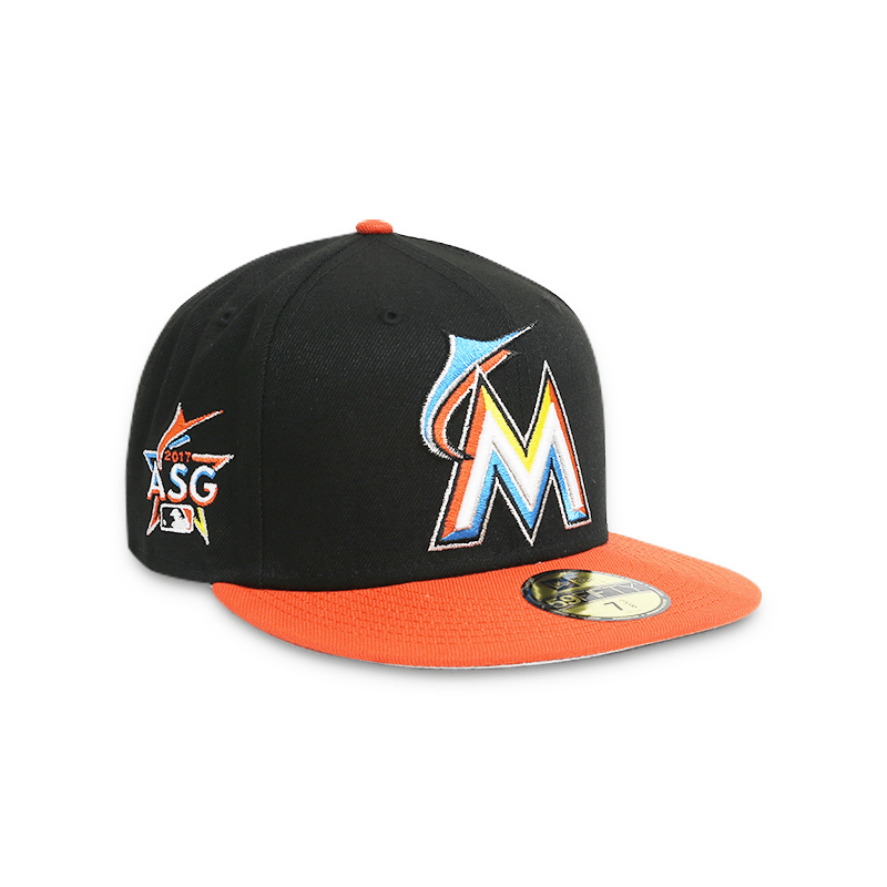 Miami Marlins 2017 All-Star Game Fitted Baseball Cap for Men - Official MLB Snapback Hat for Sports Fans & Casual Wear