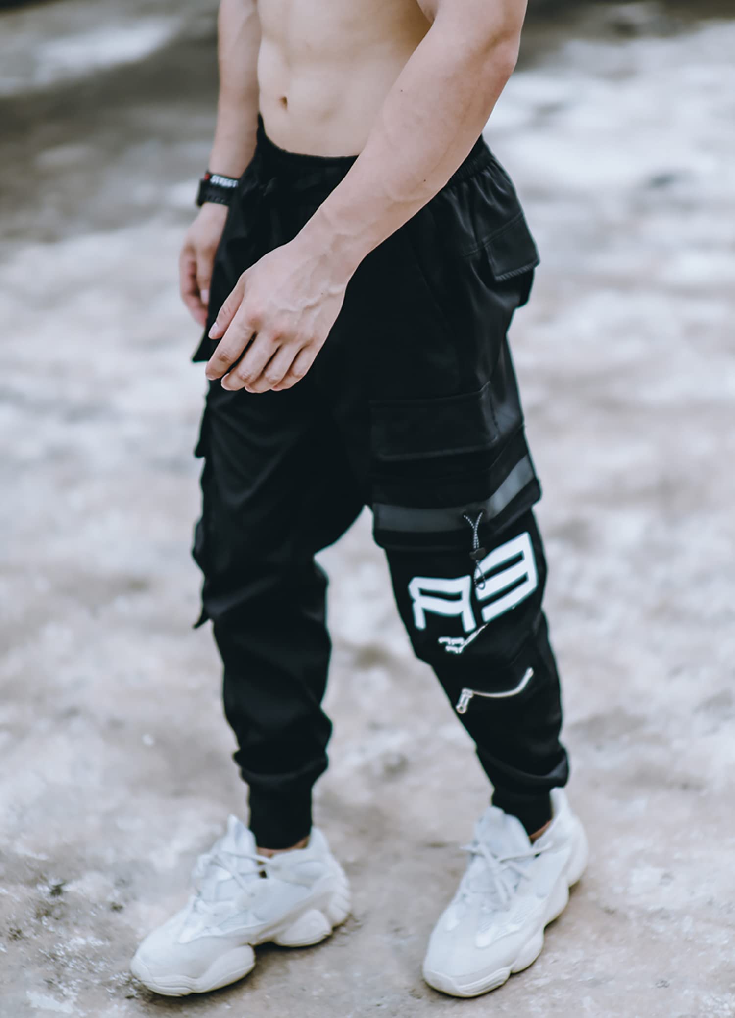 MOKEWEN Men's Jogger Pants with Pockets - Athletic Cargo Sweatpants for Running, Gym & Casual Wear