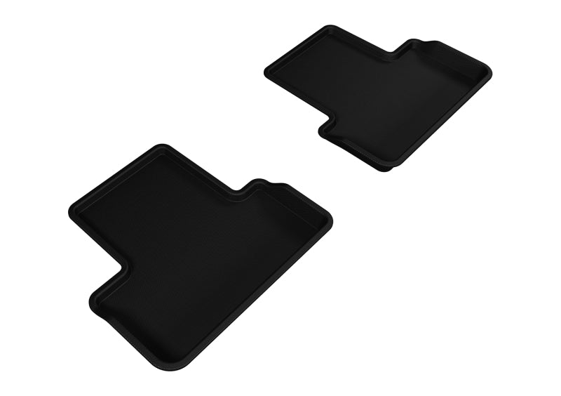 3D MAXpider Custom Fit Floor Mats for 2014-2016 Cadillac ELR - Kagu Series 2nd Row All-Weather Car Mats (Black) | Perfect for Winter Protection & Daily Commute