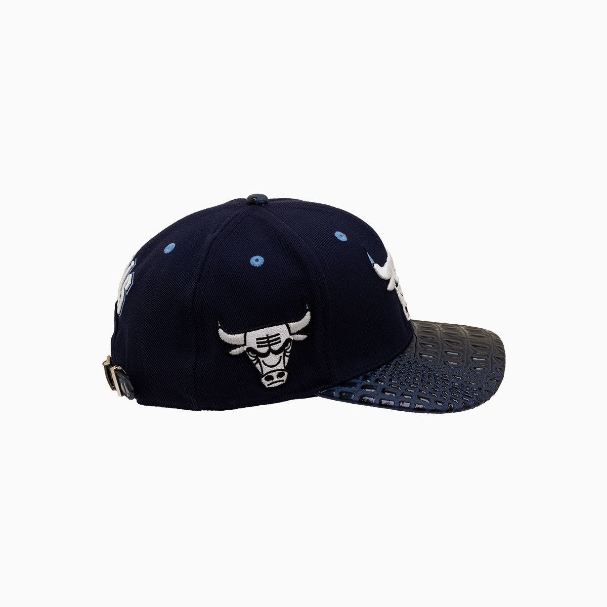 Chicago Bulls NBA Leather Visor Wool Flat Brim Snapback Hat - Official Licensed Basketball Cap for Men & Women - Perfect for Games, Streetwear & Sports Fans