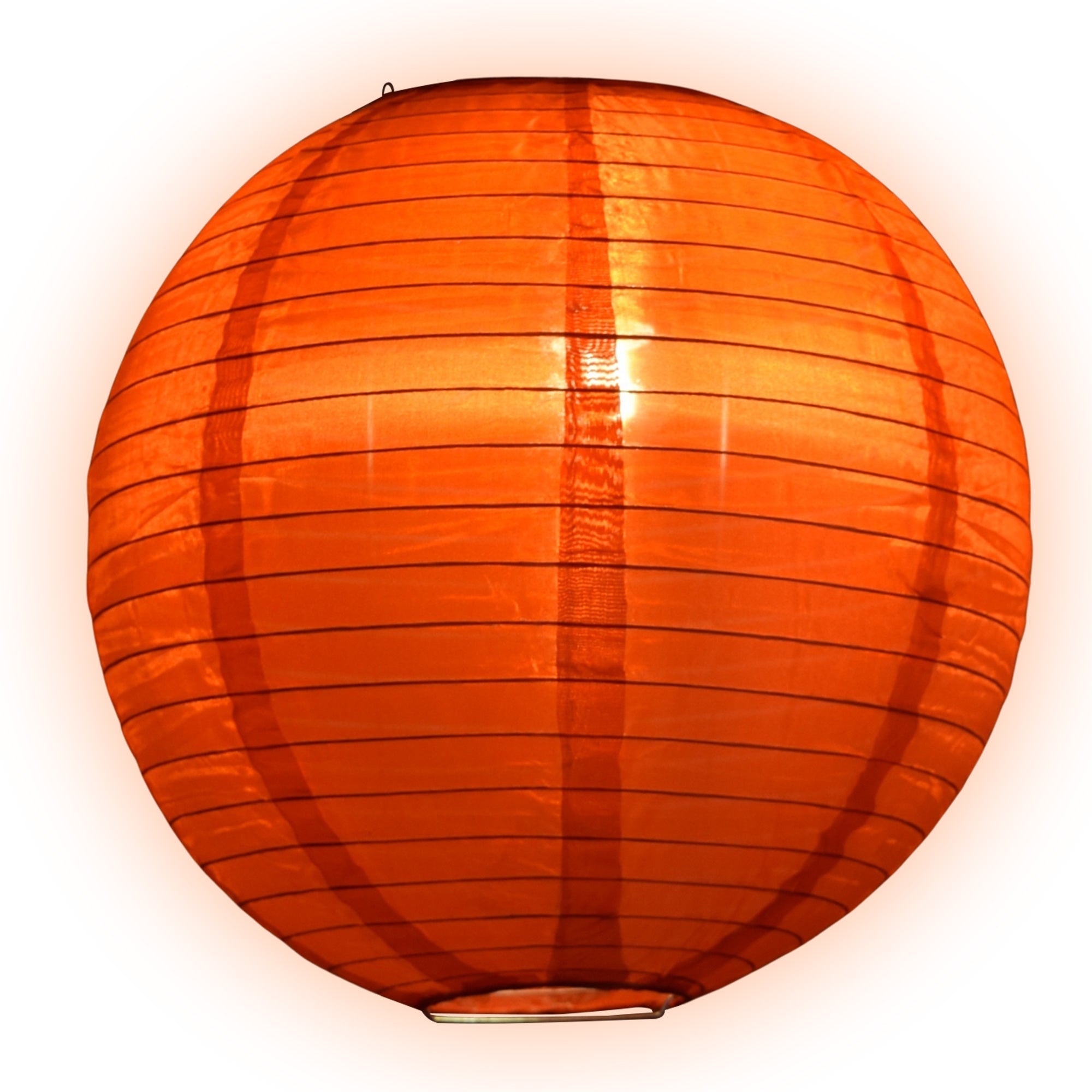 24 Pack Red Shimmering Nylon Lanterns with Even Ribbing - Durable Hanging Party Decorations for Weddings, Christmas, Chinese New Year & Outdoor Events