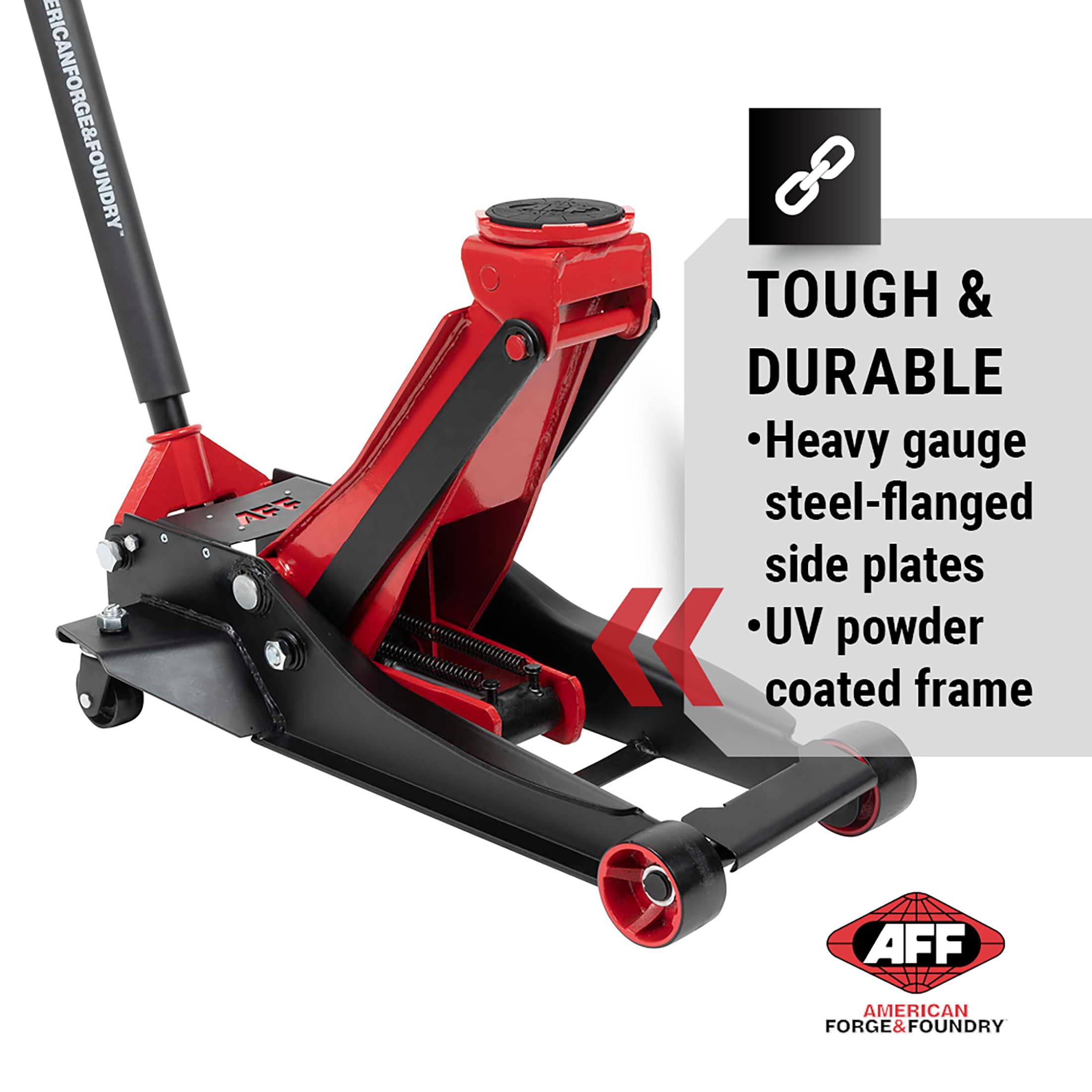 4 Ton Low Profile Floor Jack - Heavy Duty Hydraulic Car Jack for Lightning Fast Lifting - Ideal for Garage, Auto Repair & DIY Car Maintenance