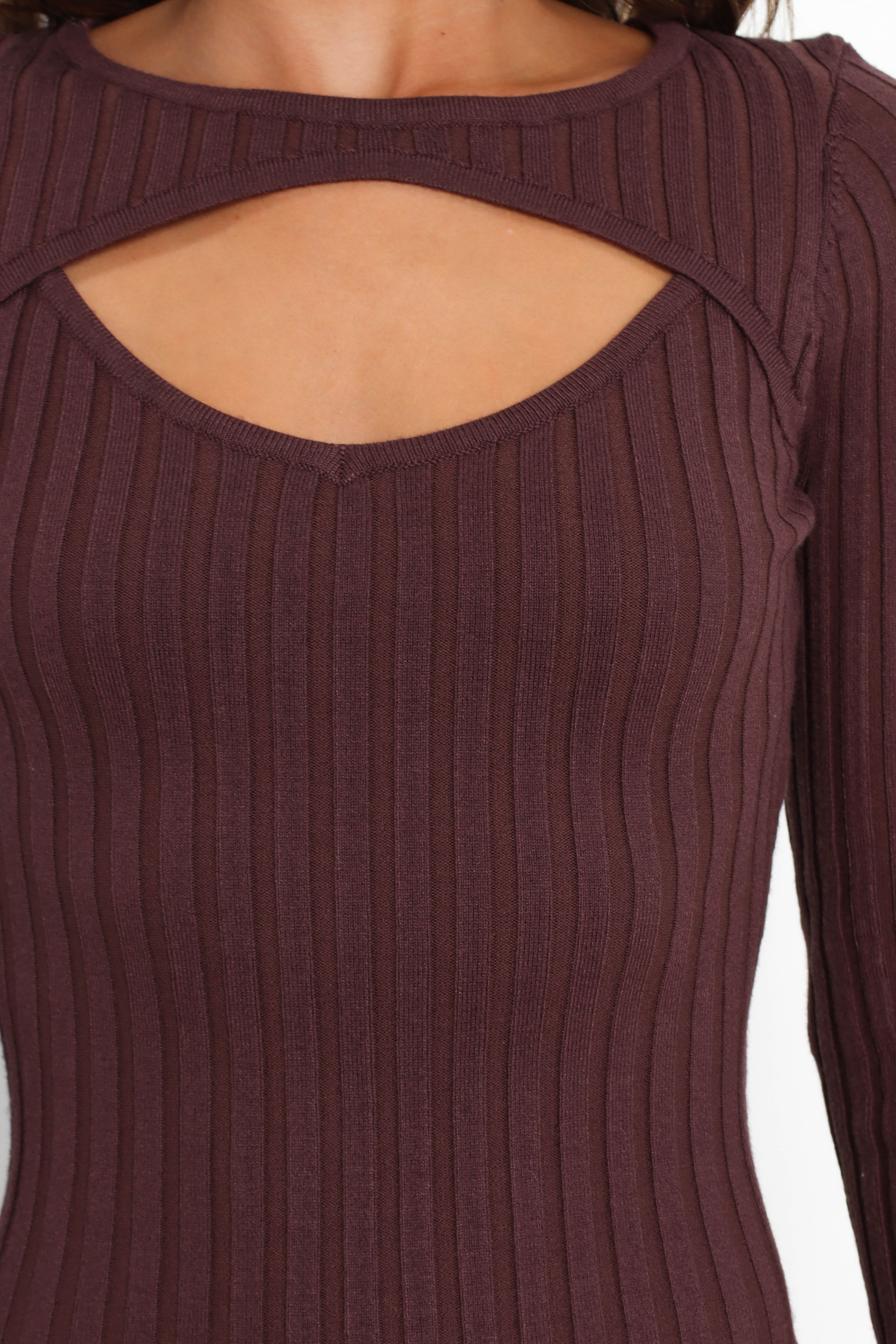 Irena Dress - Women's Elegant Brown Midi Dress for Casual & Office Wear | Perfect for Parties, Dates & Work Events