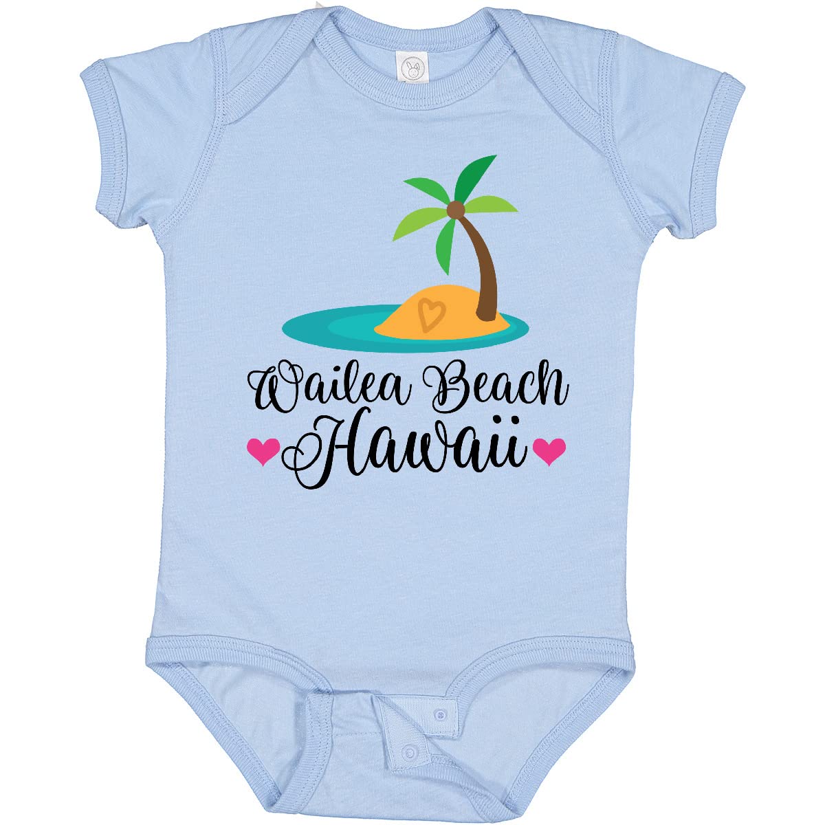 Inktastic Wailea Beach Hawaii Travel Souvenir Baby Bodysuit - Cute Hawaiian Vacation Outfit for Infants & Toddlers - Perfect for Beach Trips, Family Photos & Tropical-Themed Parties