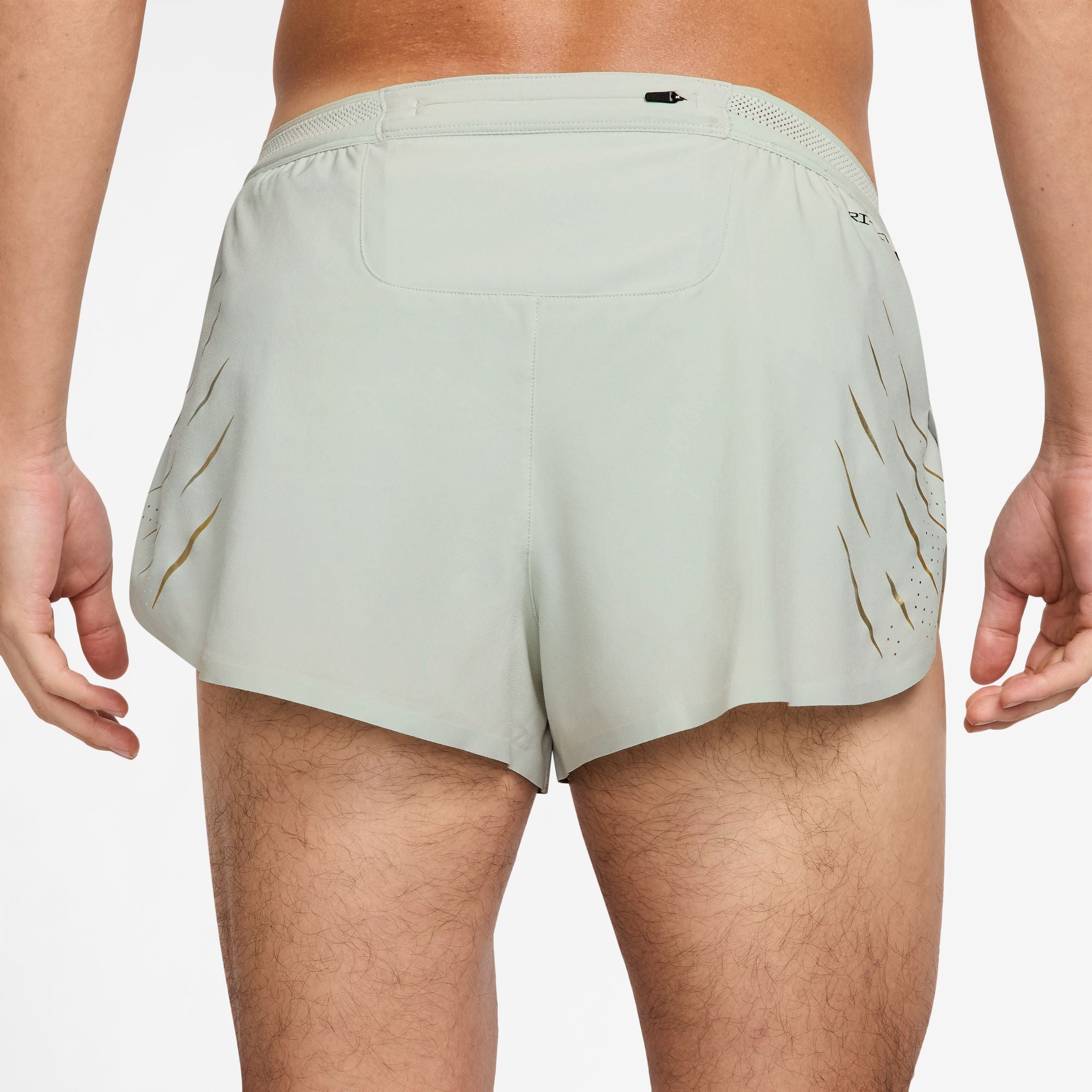 Men's Aeroswift x Jakob Dri FIT ADV 2 Breathable Lined Running Shorts - Light Silver/Metallic Gold - Moisture Wicking Athletic Shorts for Running, Gym & Workout
